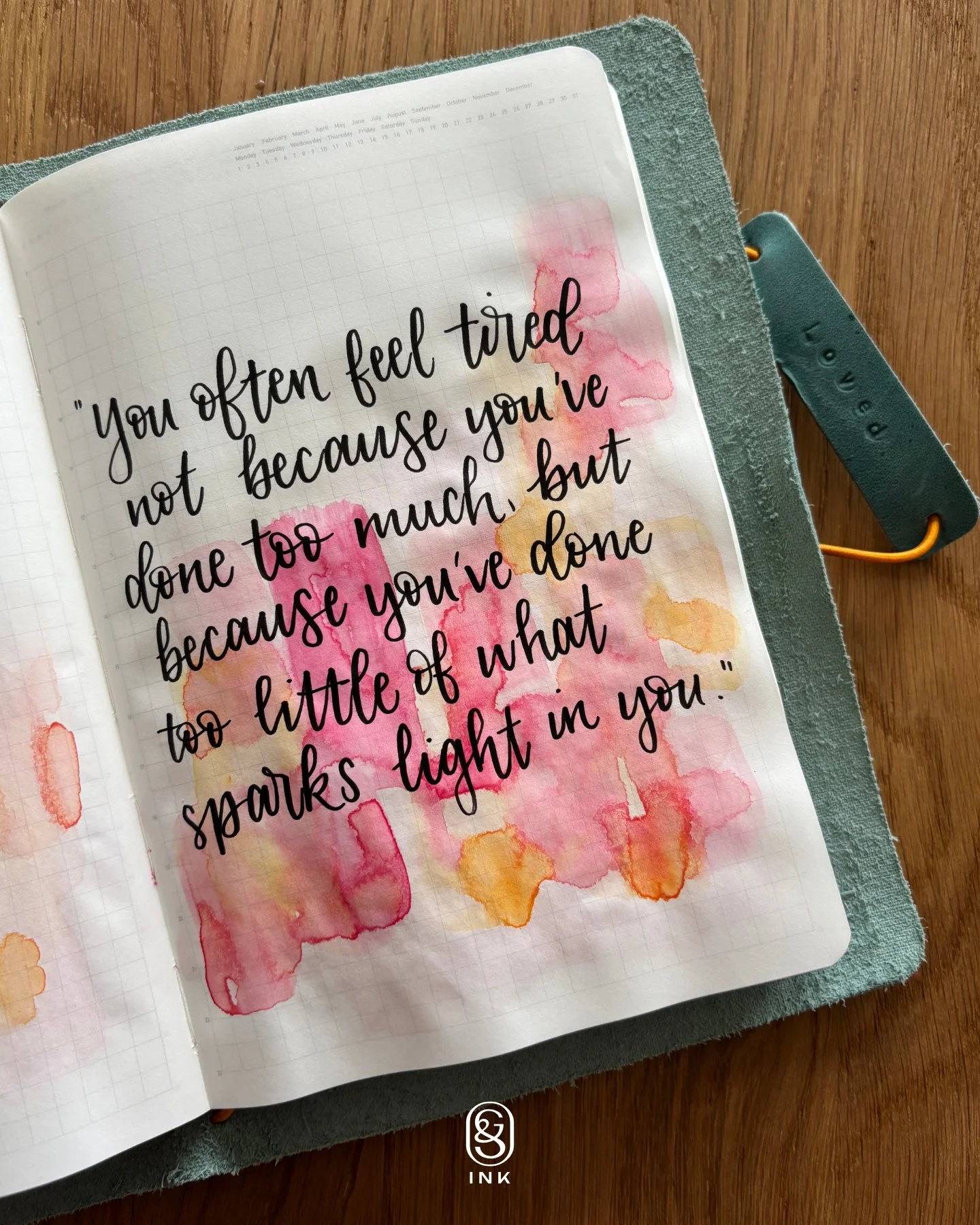 “You often feel tired not because you’ve done too much, but because you’re done too little of what sparks light in you.” - Alexander Der Heijer