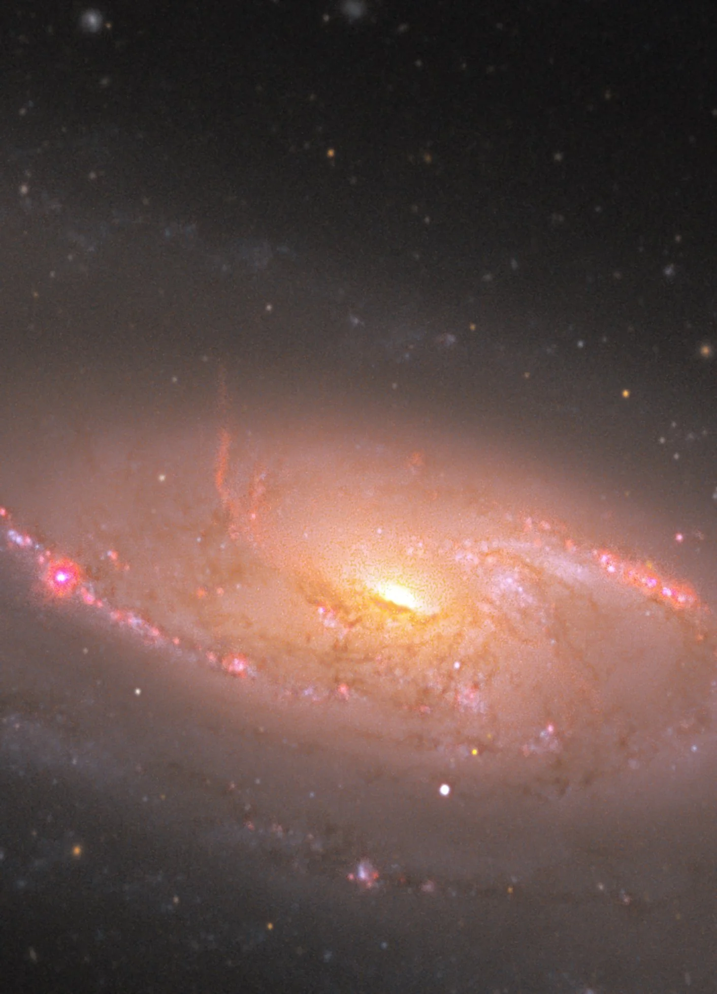 A close up of a galaxy on a backdrop of stars
