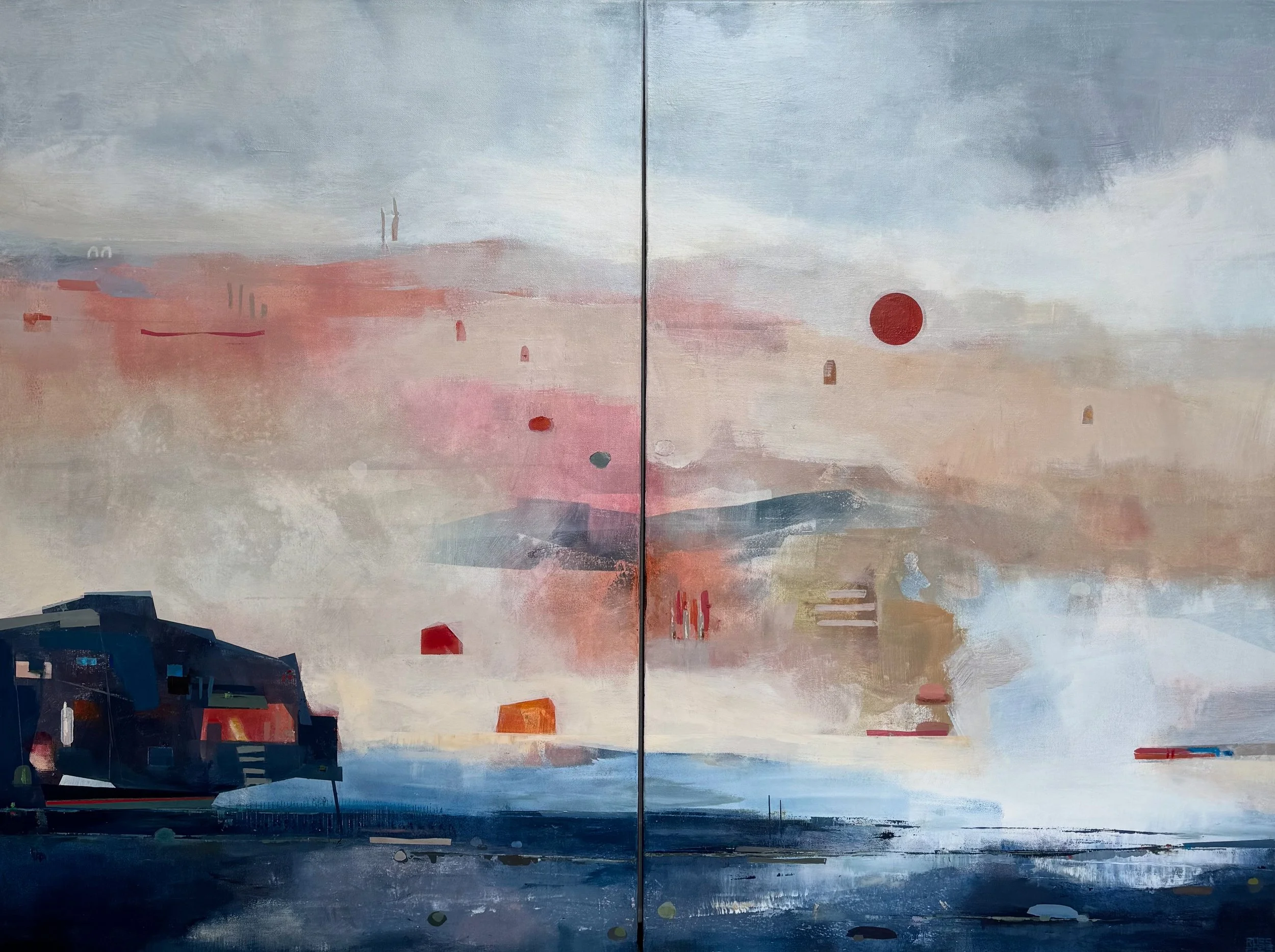 This Here Is Love
48x36 Diptych [MIxed Media On Canvas]
2025