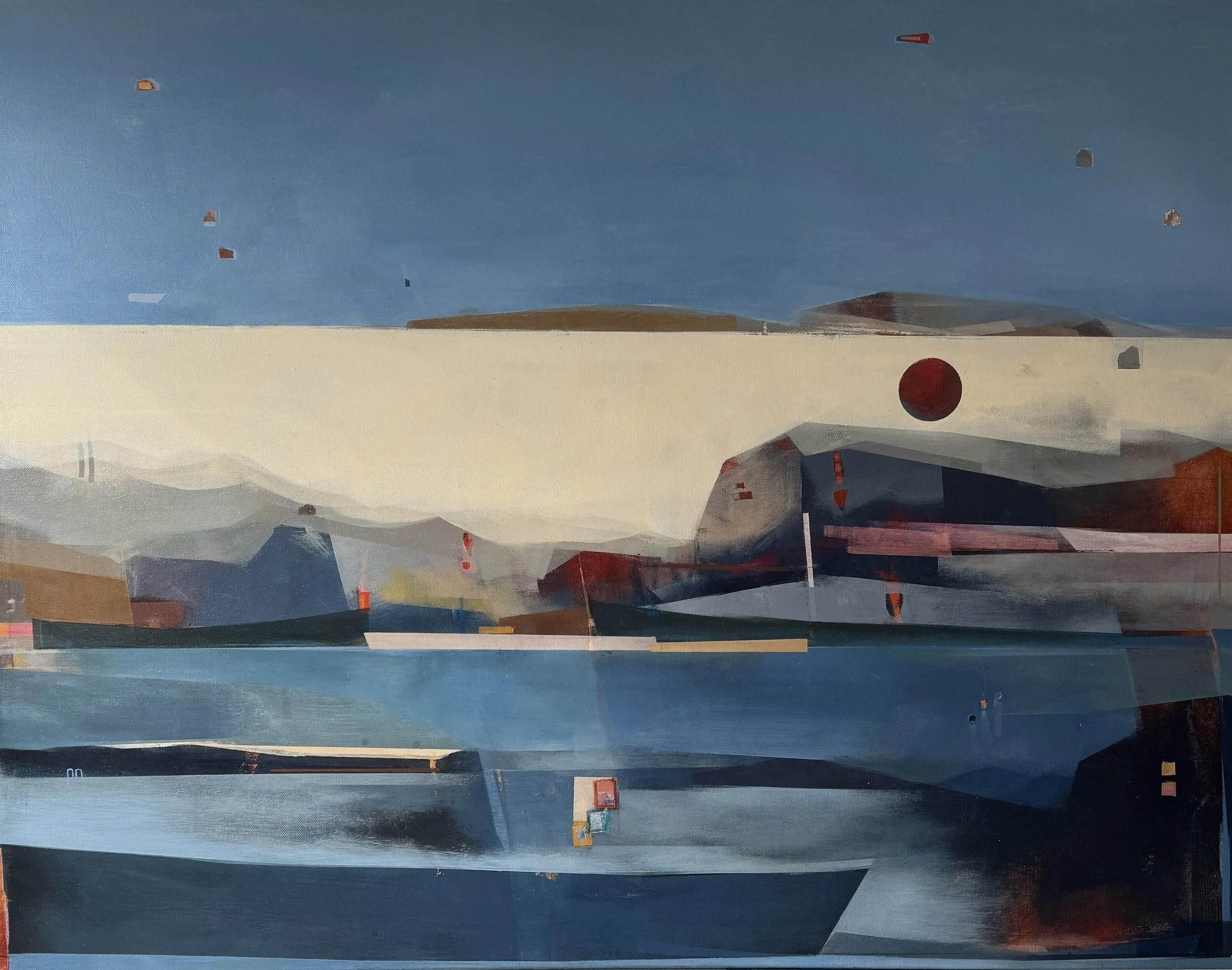 For Souls That Love At Midnight
40x30 [MIxed Media On Canvas]
2025