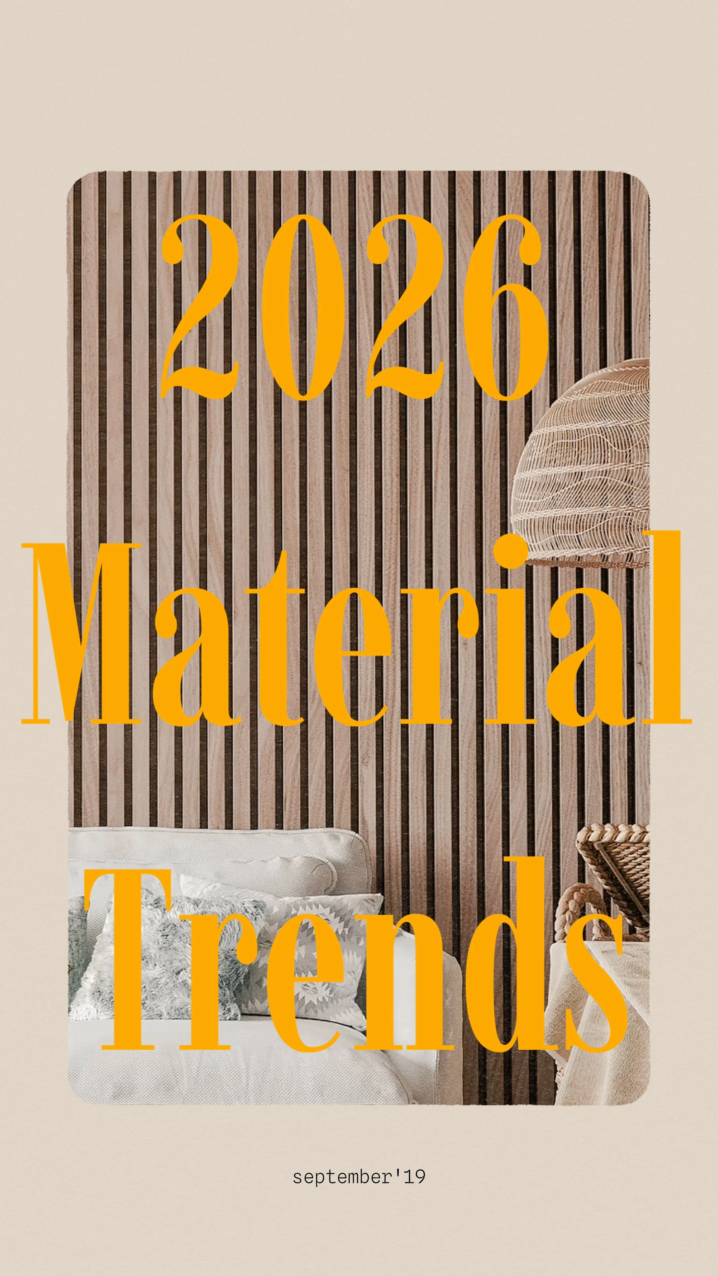 Trend Report : 2026 Materials