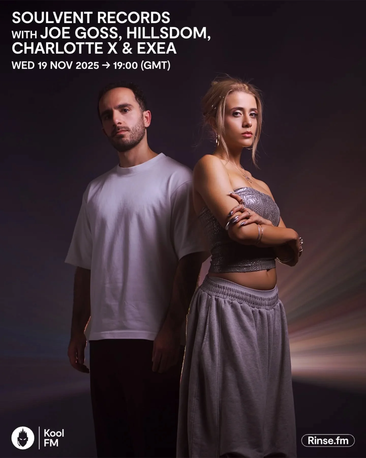 Tonight&rsquo;s soundtrack = sorted 📟
7&ndash;9PM on Kool FM 📡 Tune in with our amazing guests tonight as we bring you two hours of pure inspiration and fresh DnB goodness 🎶👇

💫 @we.r.exea - dropping their full 'Raw Emotions' EP this Friday
💫 @