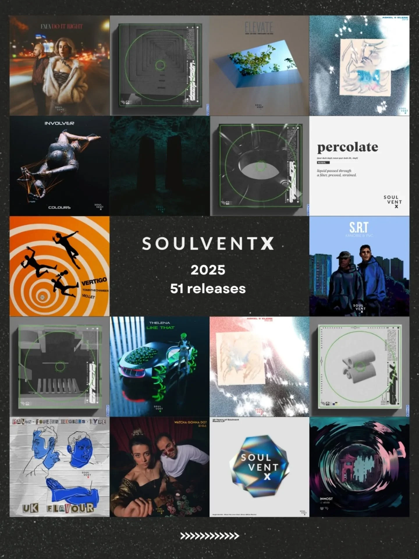 2025 recap 🎶 We celebrated our 10th year of releases. New faces joined the family, and long-standing artists continued the journey with us.

Thank you to every artist, supporter and listener - Soulvent is nothing without you. 🙏

#dnb #soulvent10yea