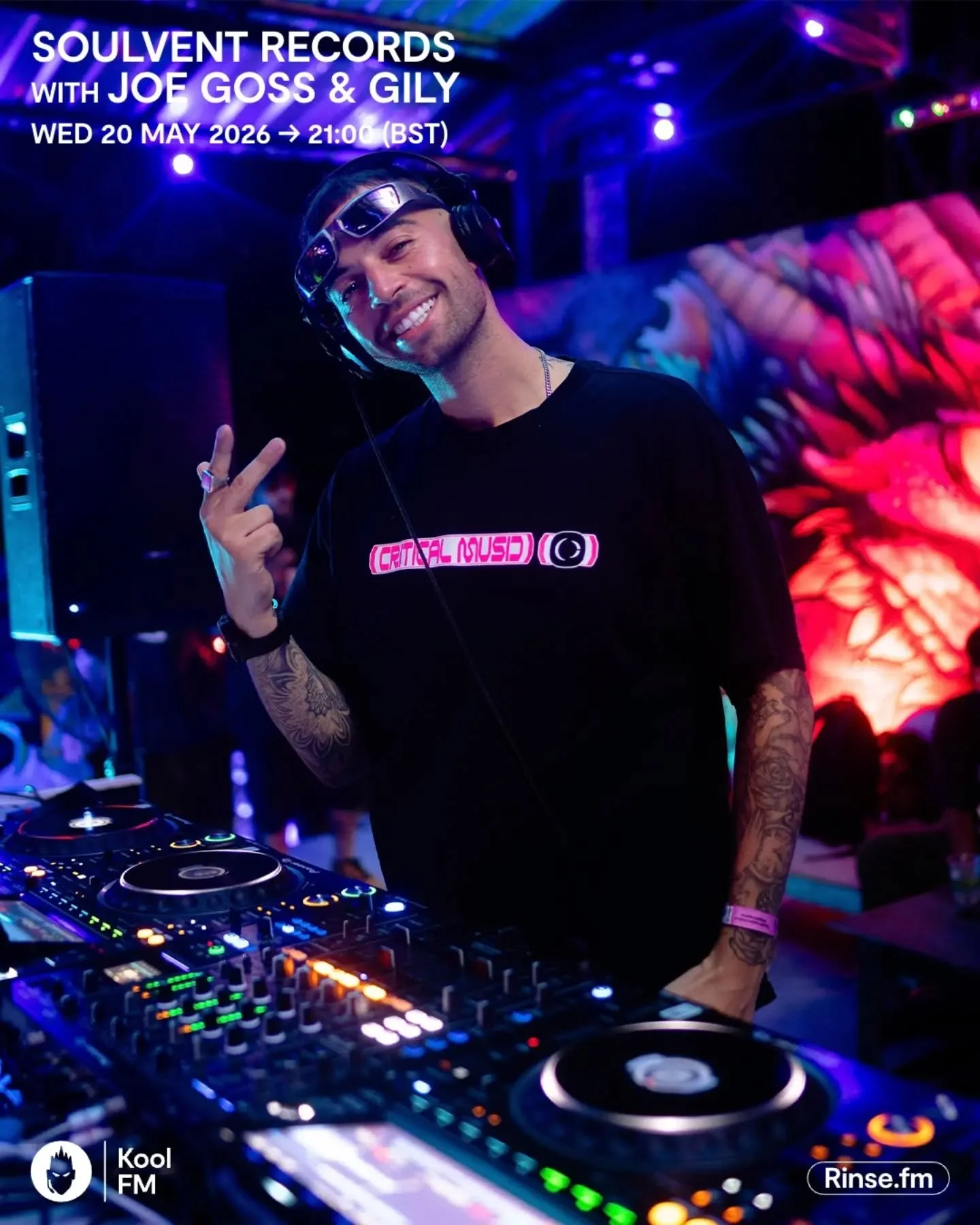 Kool FM tonight 🔊

Label boss @joegosssvr returns for the May edition of the Soulvent show with updates on the latest releases landing on the label - plus a guest mix all the way from @iamgily in Thailand 🇹🇭🔥

2 hours of drum &amp; bass, Soulvent