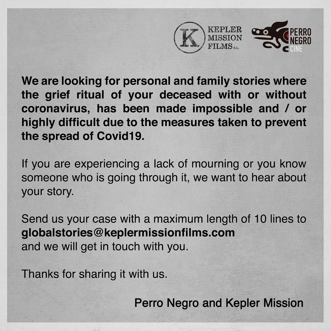 GLOBAL STORIES by @keplermissionfilms y @perronegrocine

#cinematography #documentaries #documentary #documental #covidstories #mourning #stayathome #quedateencasa #covid19 #covid #coronavirus