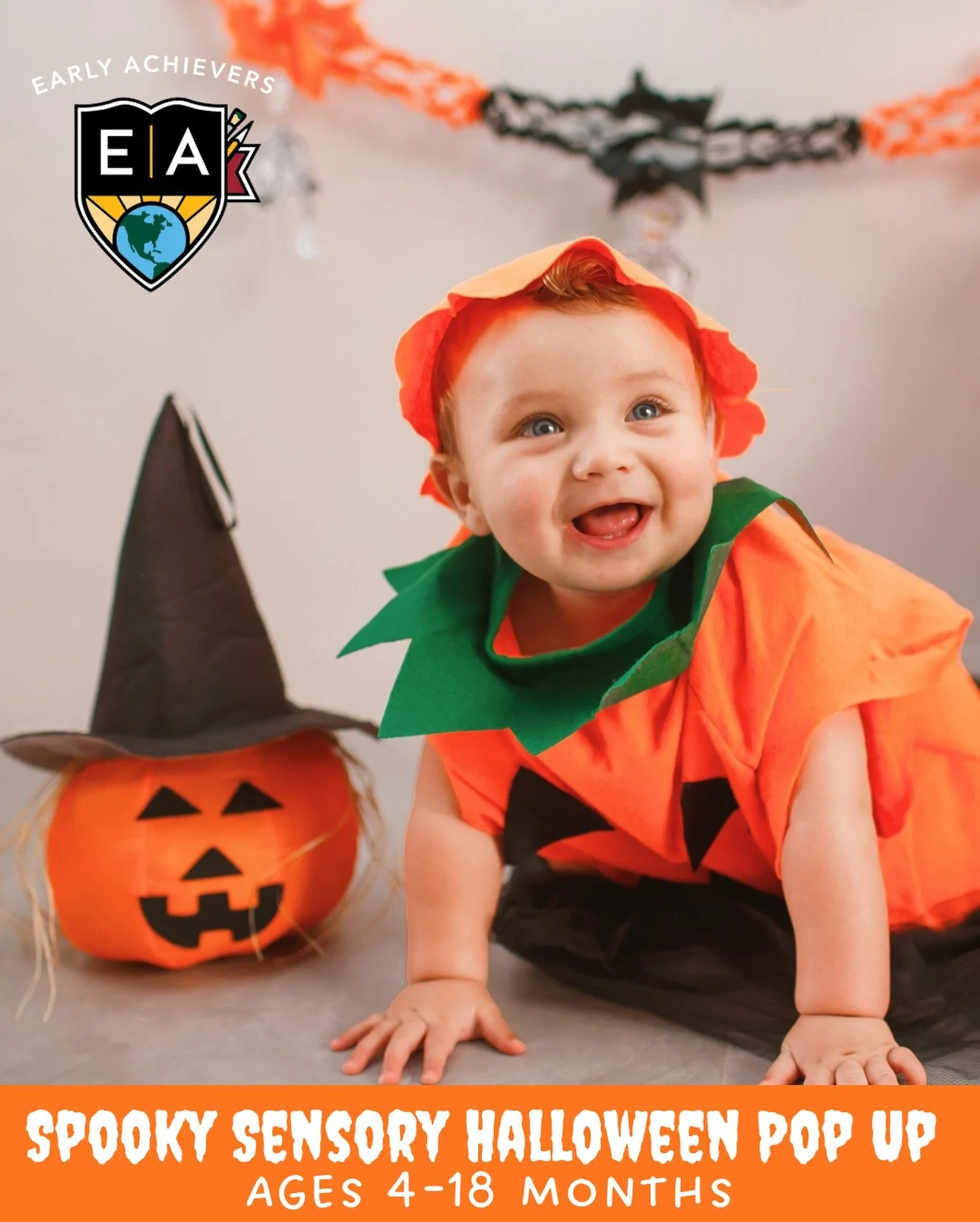 👻REGISTRATION NOW OPEN👻
🧡LIMITED TICKETS AVAILABLE🧡

ONLY $20!!!

Children ages 4 months - 18 months 

Let&rsquo;s celebrate Halloween together with music, stories, songs and rhymes, leading to Spooky Creative Discovery and hands-on Halloween exp