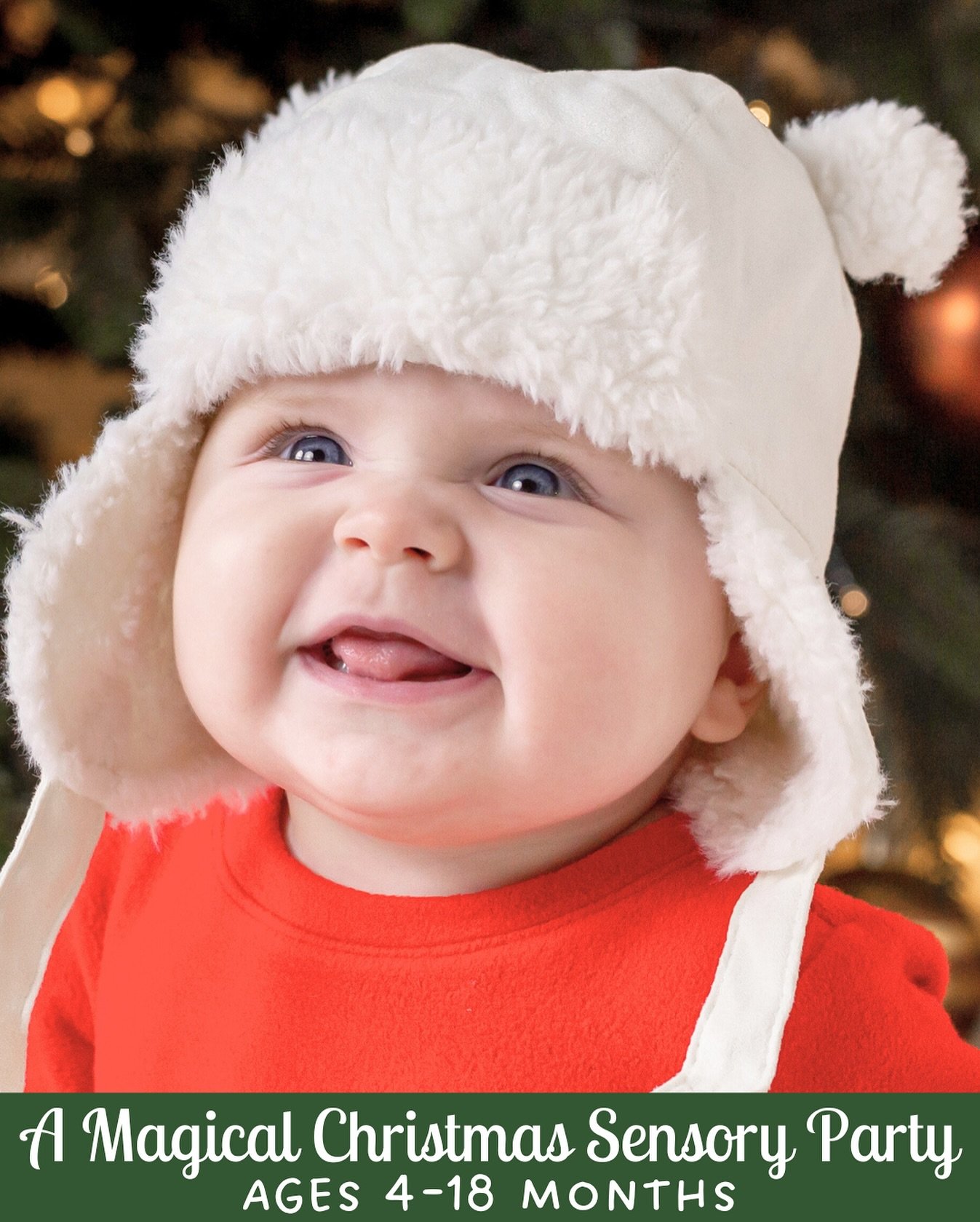 ✨REGISTRATION NOW OPEN✨
❤️LIMITED TICKETS AVAILABLE❤️

ONLY $20!!!

Join our Magical Sensory Play Party💫
Let&rsquo;s celebrate the most magical time of the year with music, stories &amp; songs, leading to Festive Creative Discovery and hands-on Chri