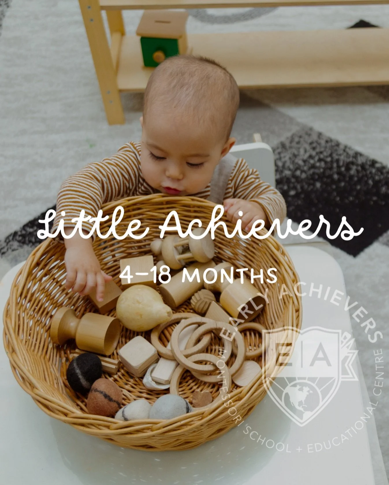 ✨LIMITED SPACE✨
January Little Achievers💫
Ages: 4 months - 18 months 

January Little Achievers Schedule:
(January 6, 2025 - January 31, 2026)

Two Classes/Week $100
Tuesday &amp; Thursday 
12:00pm 

Class 1: Montessori Invitation to Play
Class 2: S
