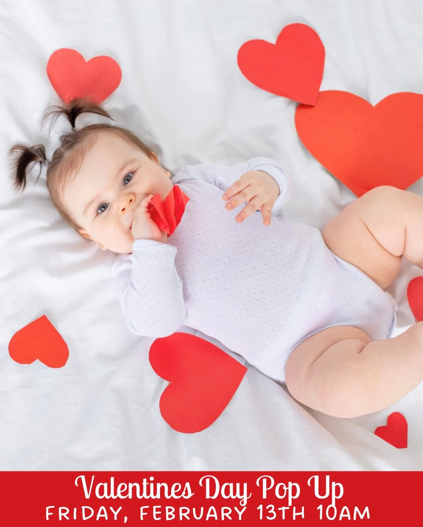 *SOLD OUT*
💝LOVE DAY Pop-Up💝
Join us for the sweetest Valentine Party in town!💘

📆Fri. February 13, 2026
⏰10:00am
👧🏼Children ages 4 months - 18 months 
💲$20

Join our Valentine Sensory Play Party💫
Let&rsquo;s celebrate the most love filled ti