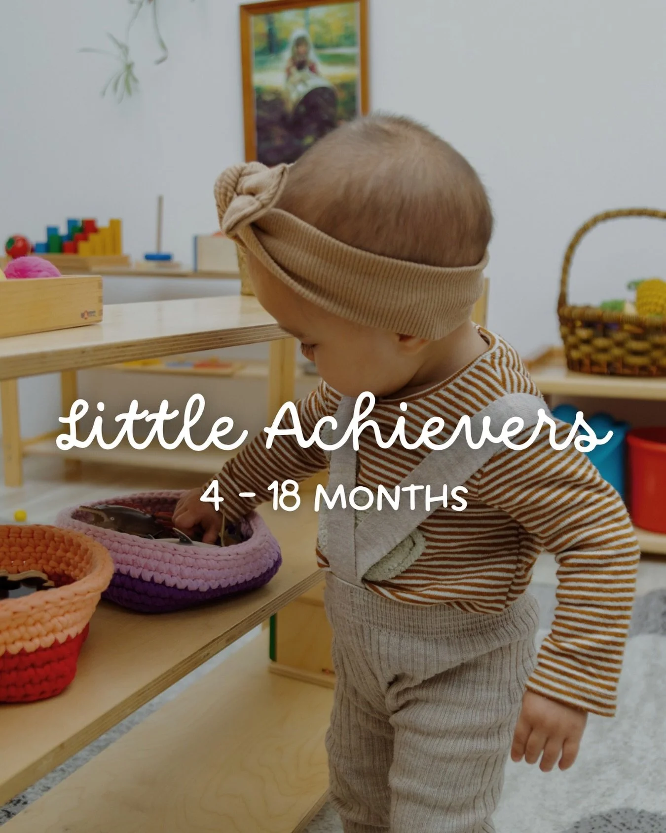 ✨ LIMITED SPACE ✨

February Little Achievers
Ages: 4 months - 18 months

Schedule:
(February 3rd, 2026 - February 28th, 2026)

Two Classes/Week $100
Tuesday &amp; Thursday 12:00pm

Class 1: Montessori Invitation to Play
Class 2: Sensory Play
Class 3: