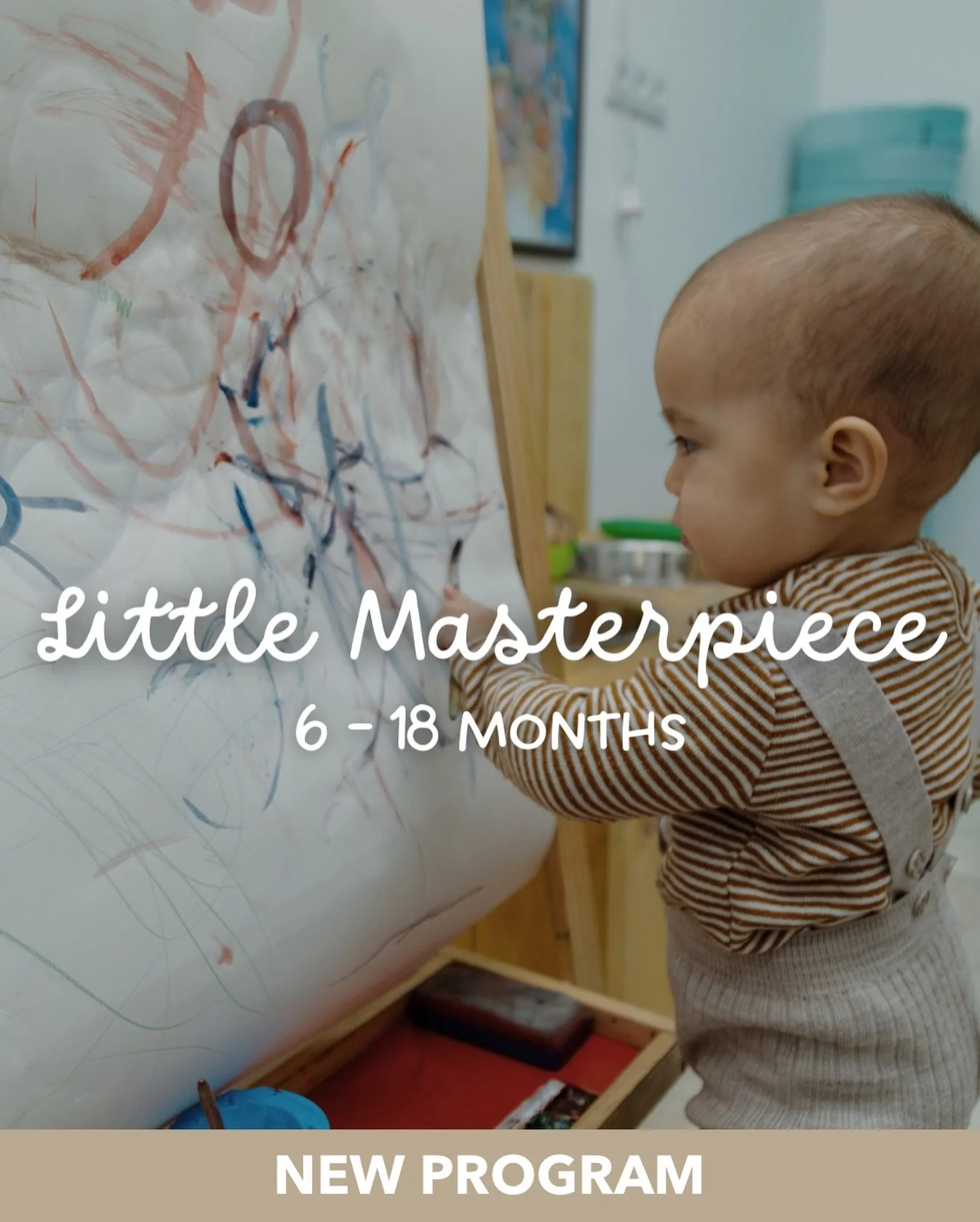 🎨 Little Masterpiece🖌️
Introducing our brand new Baby Art Class✨ 

Explore your child&rsquo;s creativity with our fun and engaging Baby Art Class, for child + caregiver. 

Where young artists explore the magical world of art, inspired by famous mas