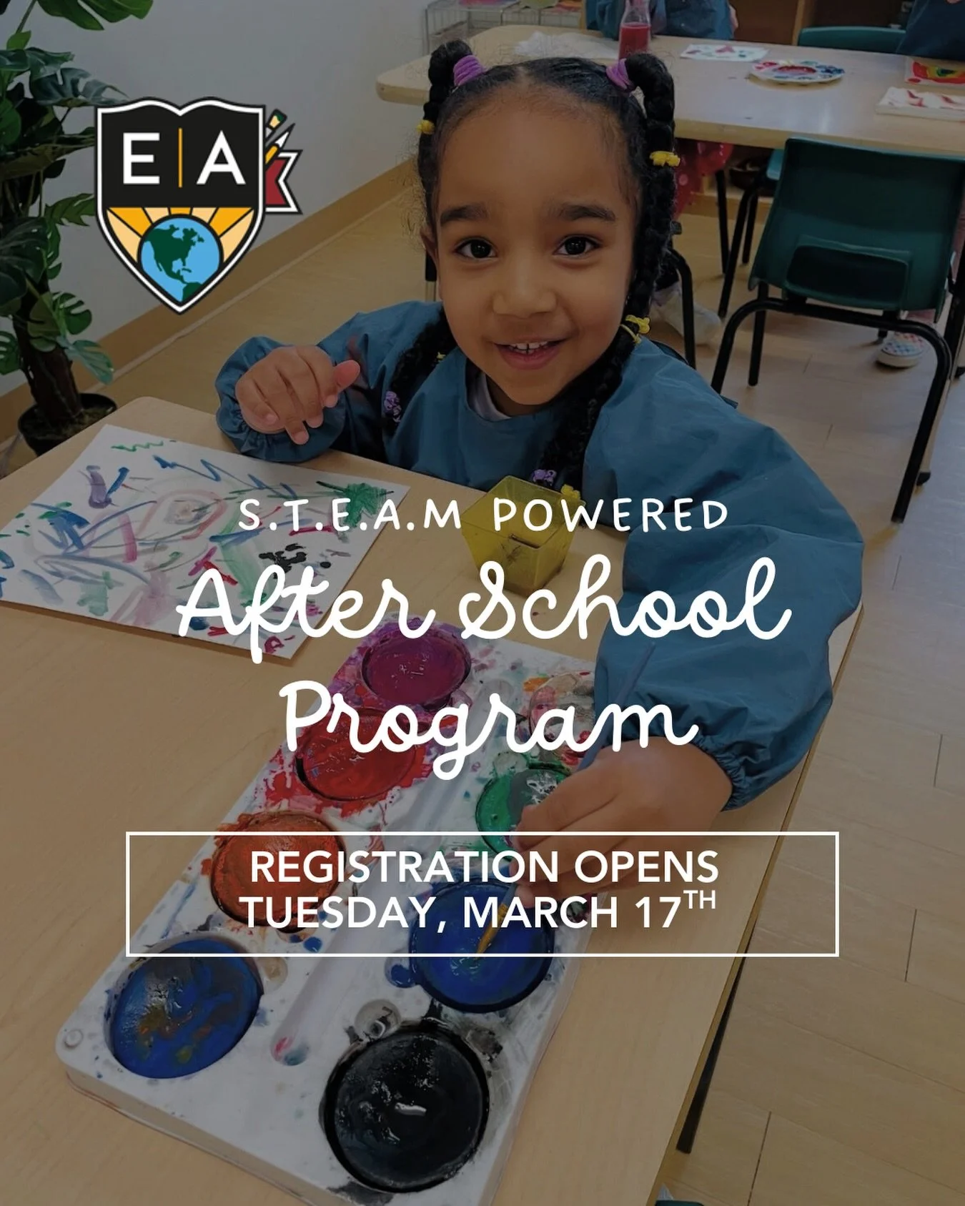 📣REGISTRATION OPENS 10AM TUESDAY, MARCH 17!

Our S.T.E.A.M. Powered After School Program offers exciting activities in the areas of Science, Technology, Engineering, The Arts, and Mathematics!🧪🎨🧮 

+ a outside recreation and exploration!☀️🌲 

We