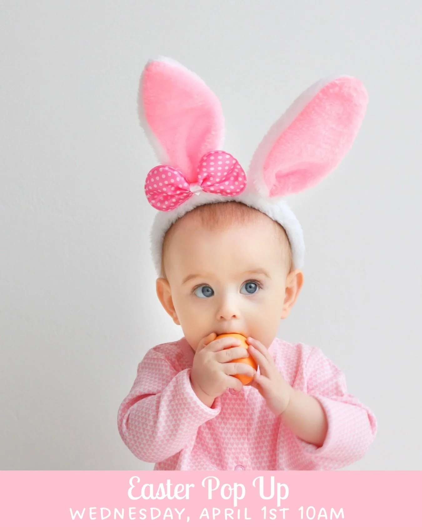 🌸REGISTER NOW🌸
Join our Easter Sensory Play Party!

🗓️Wed. April 1, 2026 
⏰10:00am
👧🏼Children ages 4 months - 18 months
$20

Bring your little ones to our delightful sensory adventure this Easter! This class will engage babies&rsquo; senses thro