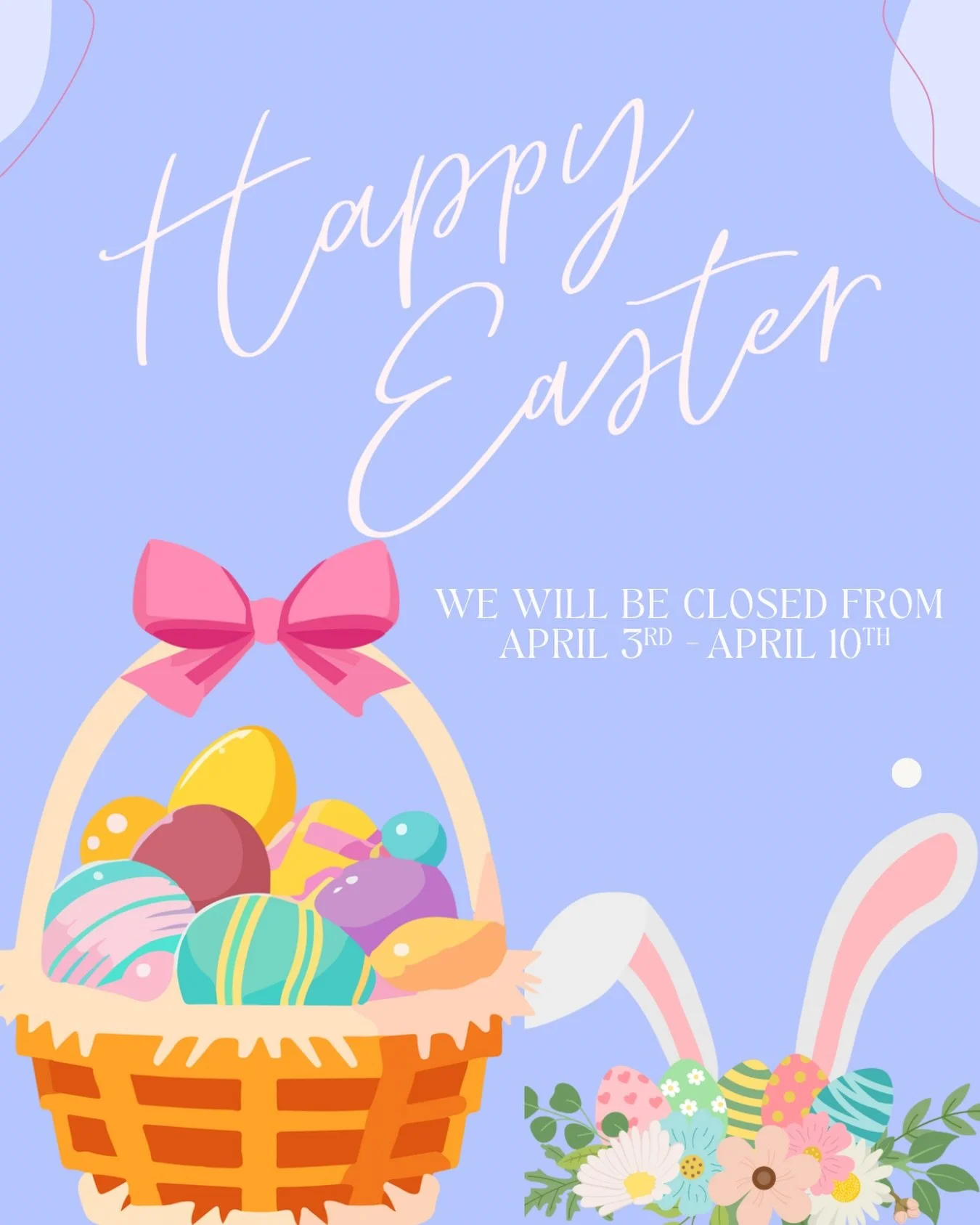 Wishing all our families a wonderful Easter break 🌷💛

Please note, we will be closed from April 3&ndash;10 and will reopen on Monday, April 13th.

✨ Our Easter Camp (April 6&ndash;10) is SOLD OUT &mdash; we&rsquo;re so excited for an amazing week a