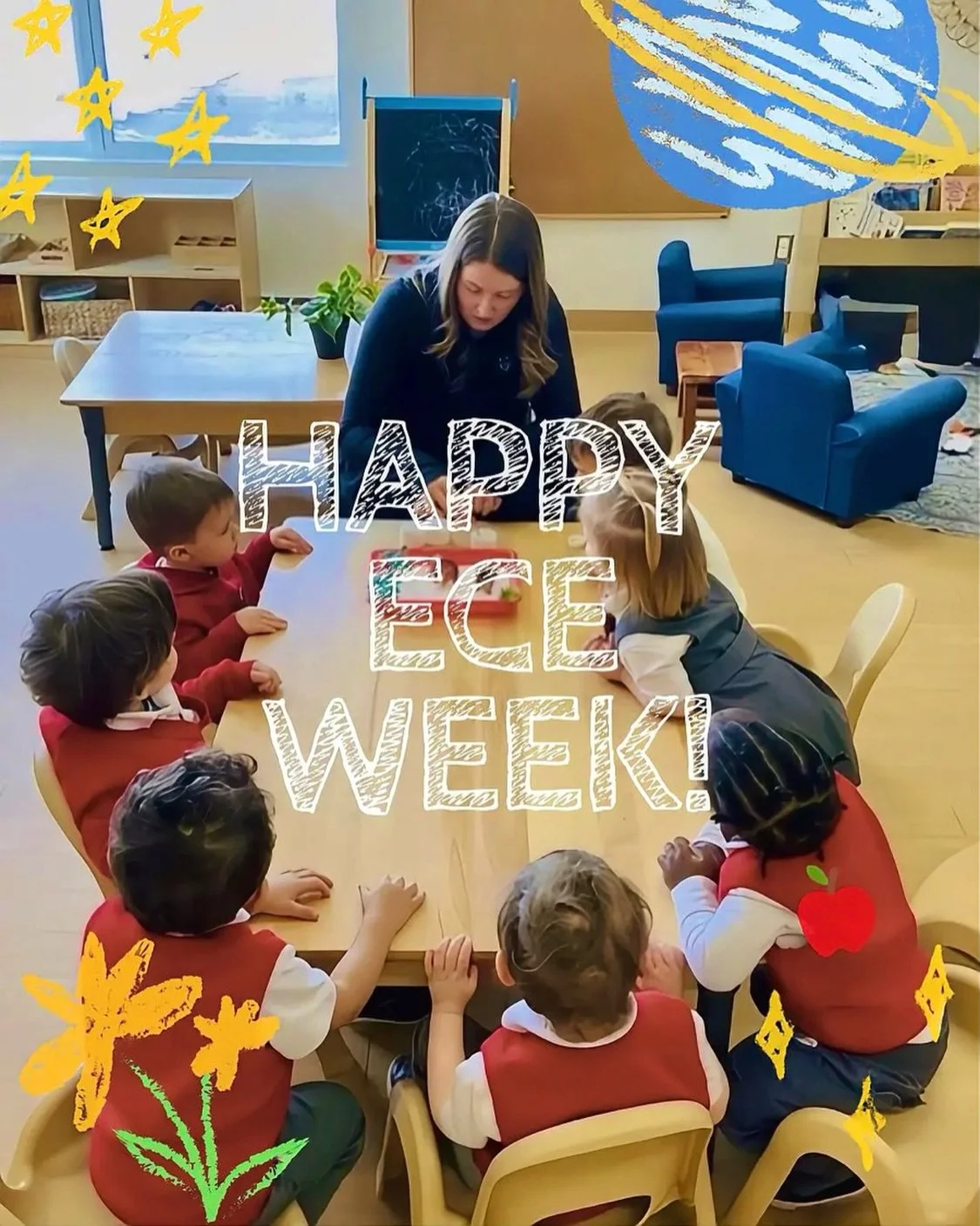 Wishing all of our wonderful Early Childhood Educators a fabulous ECE Week!!🍎✏️

We are so incredibly thankful for each and every one of you❤️

Here&rsquo;s to a wonderful week!💫
