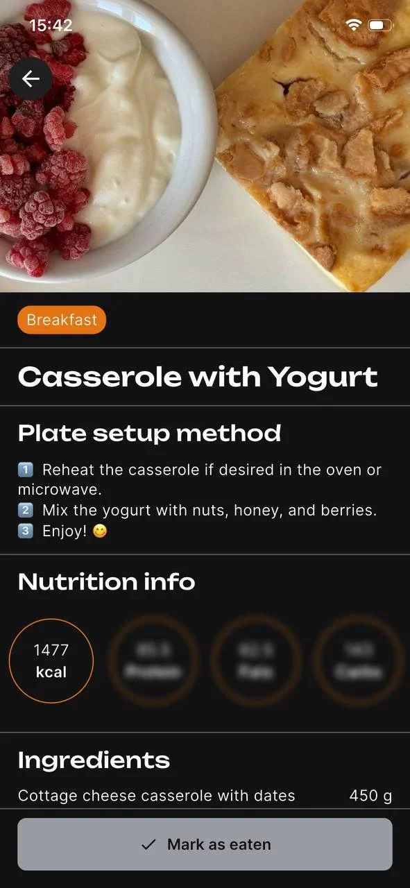 Casserole with Yogurt