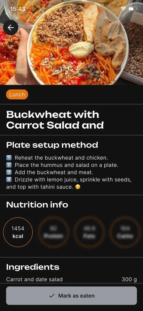 Buckwheat with Carrot Salad and