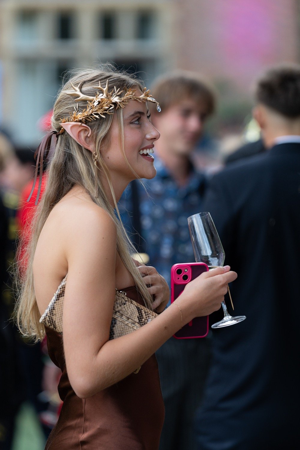 party guest dressed as an elf
