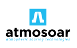 Atmosair logo with blue icon and white text on a light background.