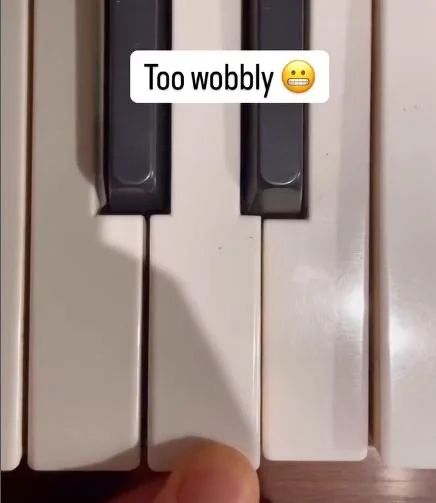 Key repair for wobbly keys 
