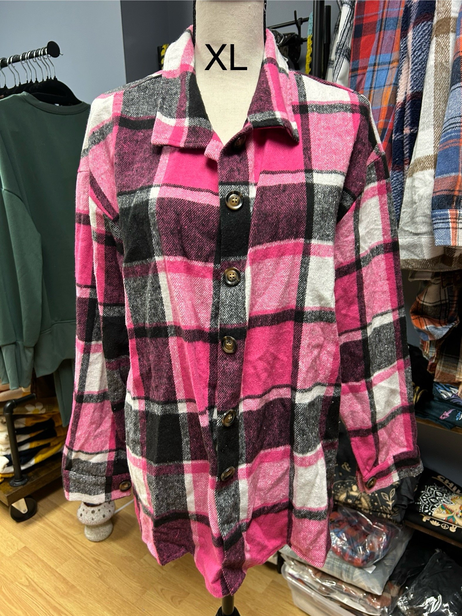 Pink flannel!