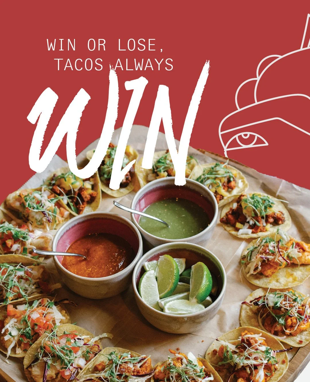 The score we really care about: free tacos. 🌮🏈

Wear your team gear on Nashville game days and your choice of Carne Asada, Baja Fish, Chicken Tinga, or Shrimp taco is on us with any entr&eacute;e purchase.