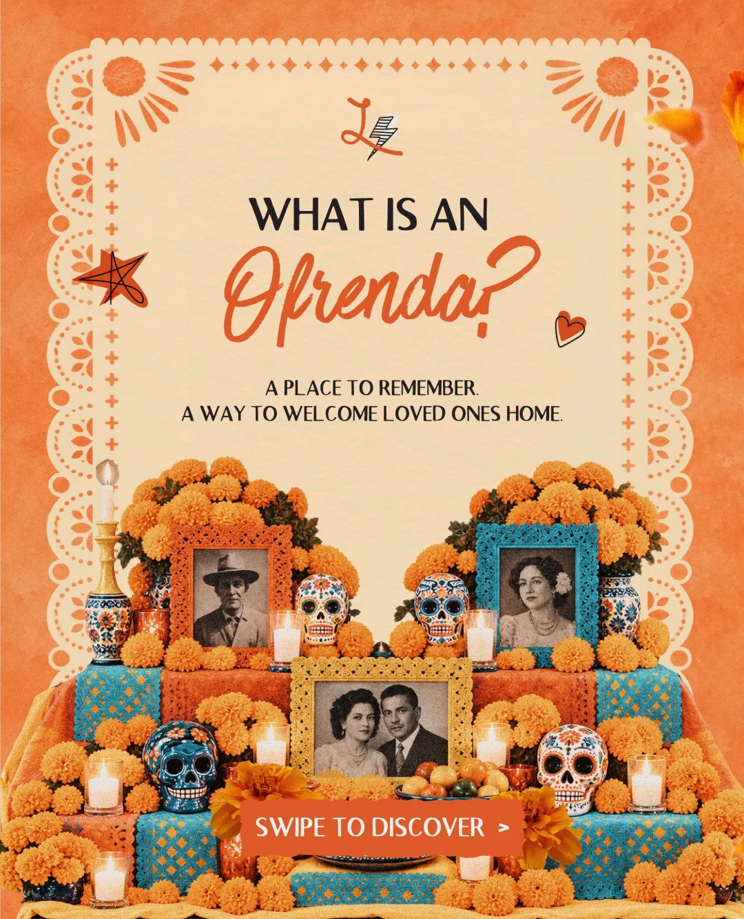 At Lona Nashville, D&iacute;a de los Muertos is a celebration of the stories, flavors and memories that live on. 🧡🌼

At the heart of the tradition is the ofrenda - thoughtfully filled with photographs, marigolds, candles and favorite foods to honor
