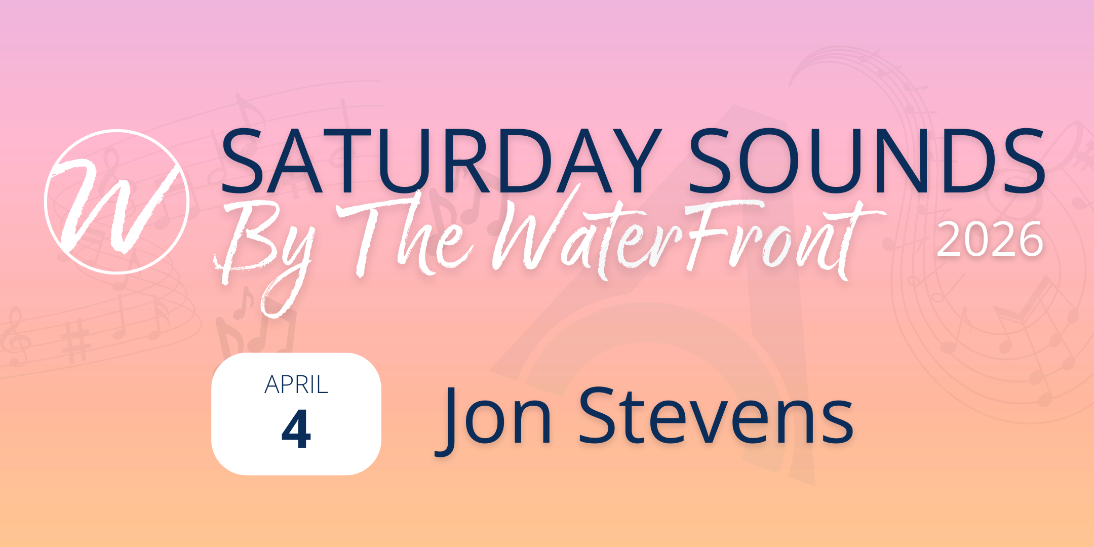 Saturday Sounds by The Waterfront ~ Jon Stevens