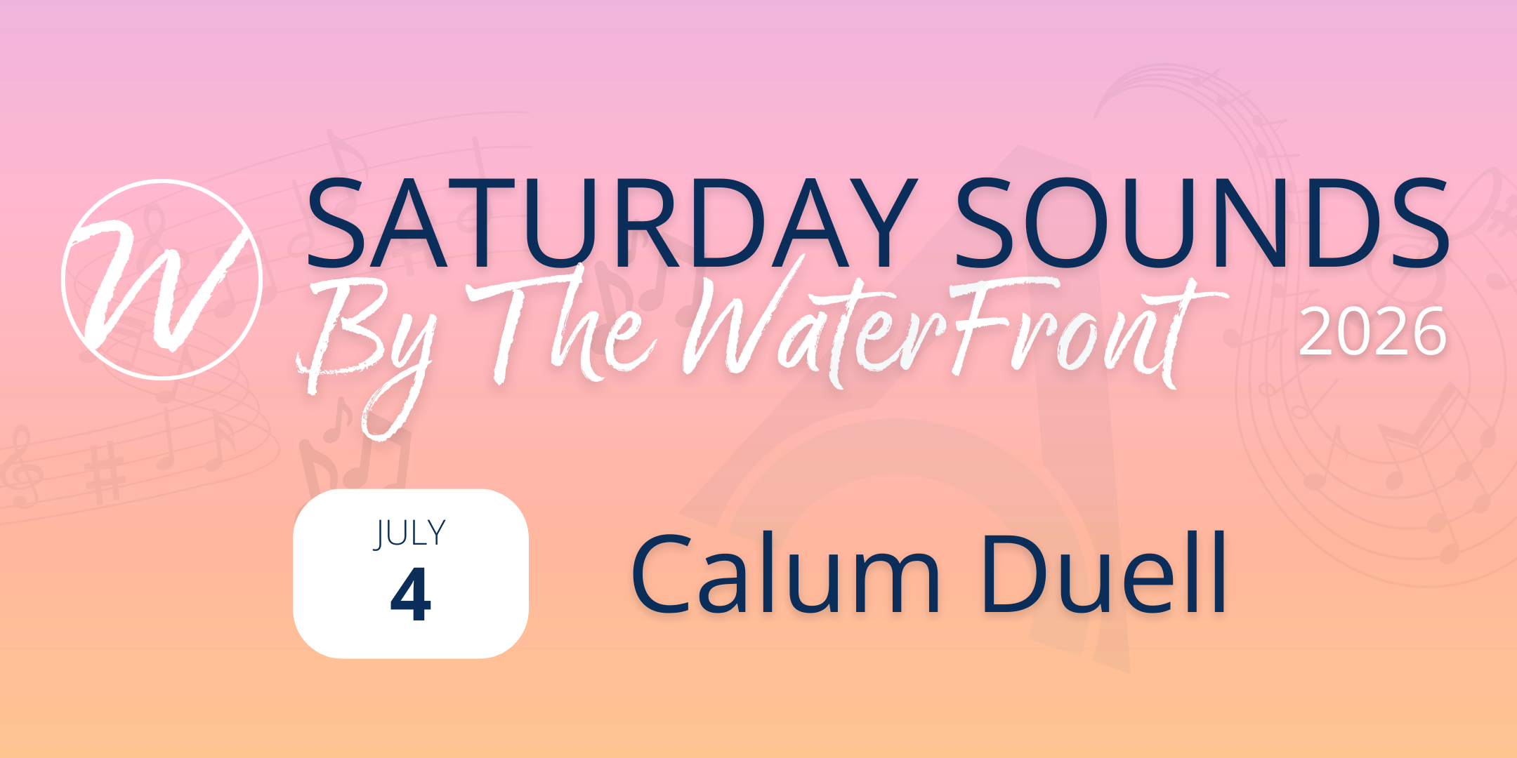 Saturday Sounds by The Waterfront ~ Calum Duell