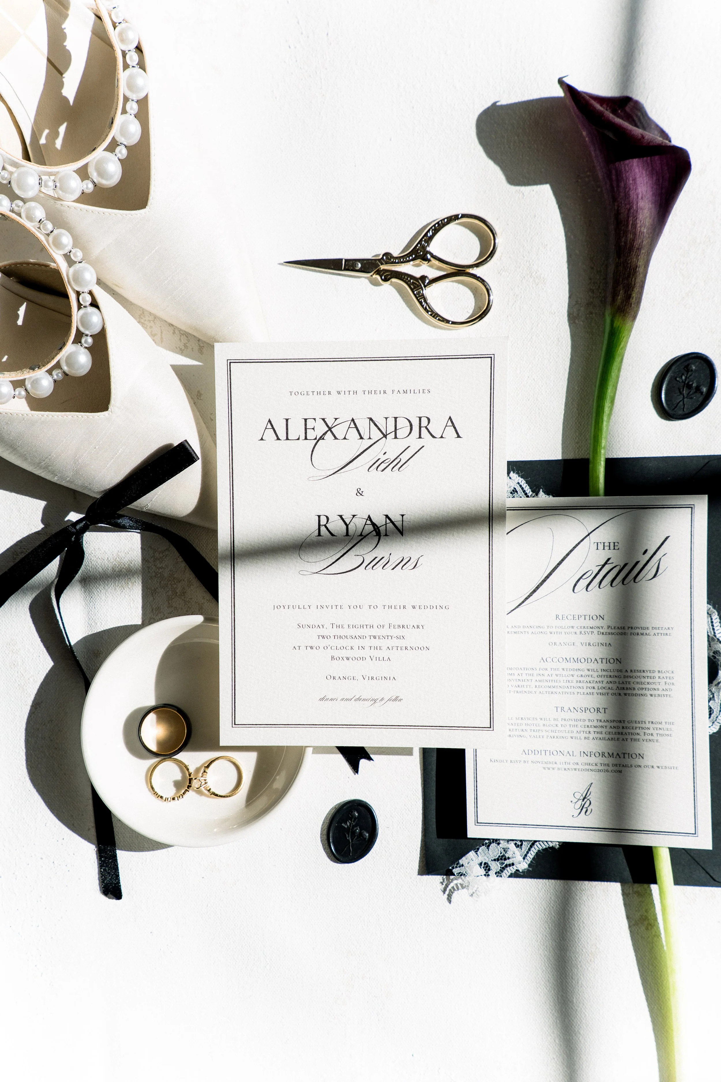 Custom Wedding Invitation Suite