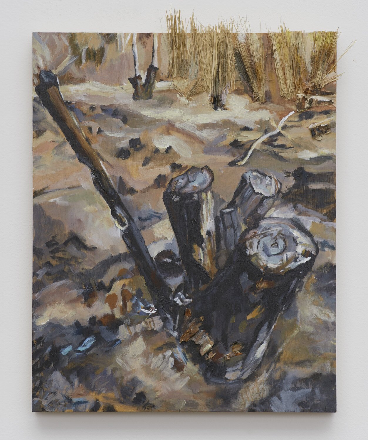  Burnt Stump #1   Acrylic on plywood 10” x 8”, 2018 
