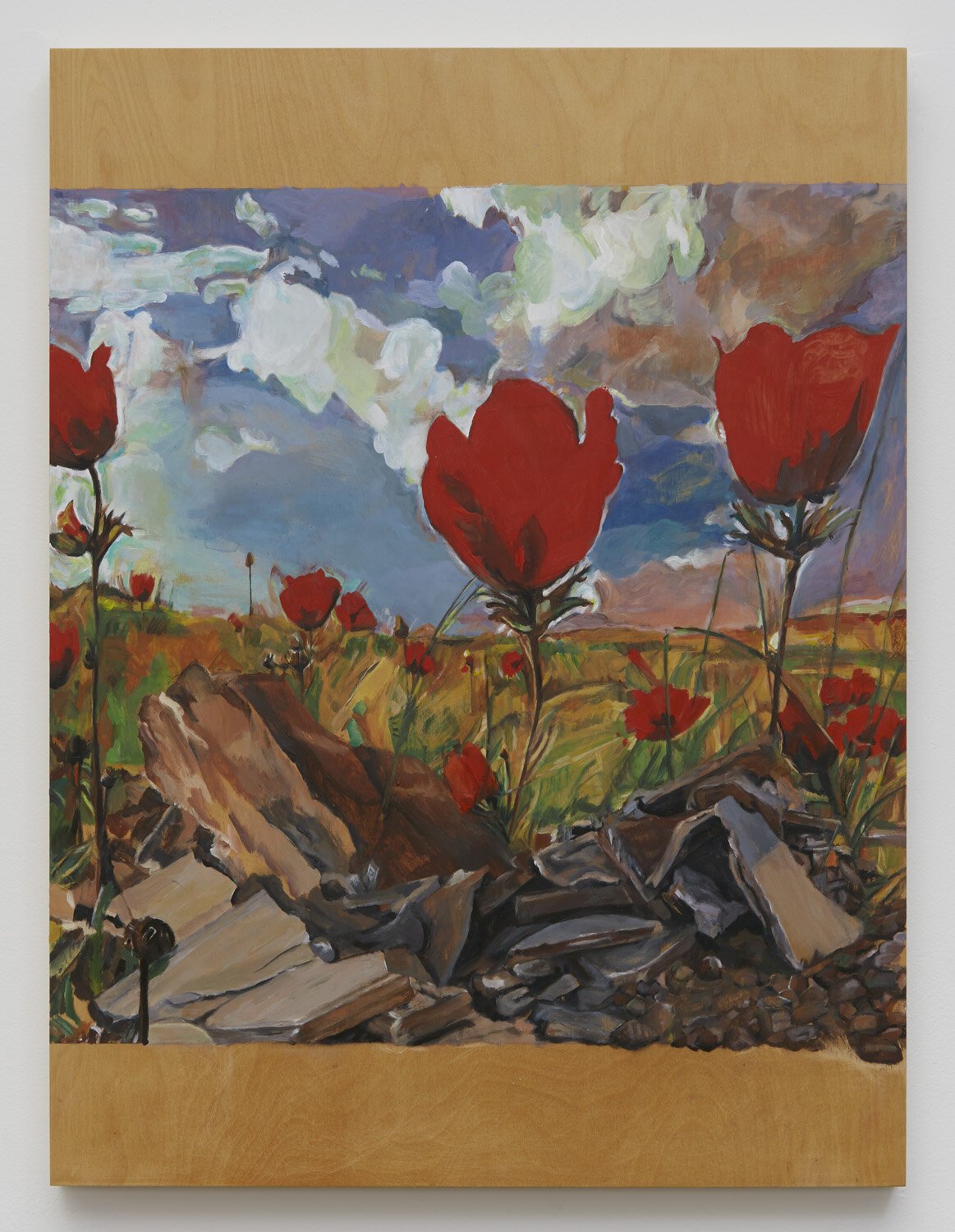  Landscape   Acrylic on plywood 24” x 18”, 2018 