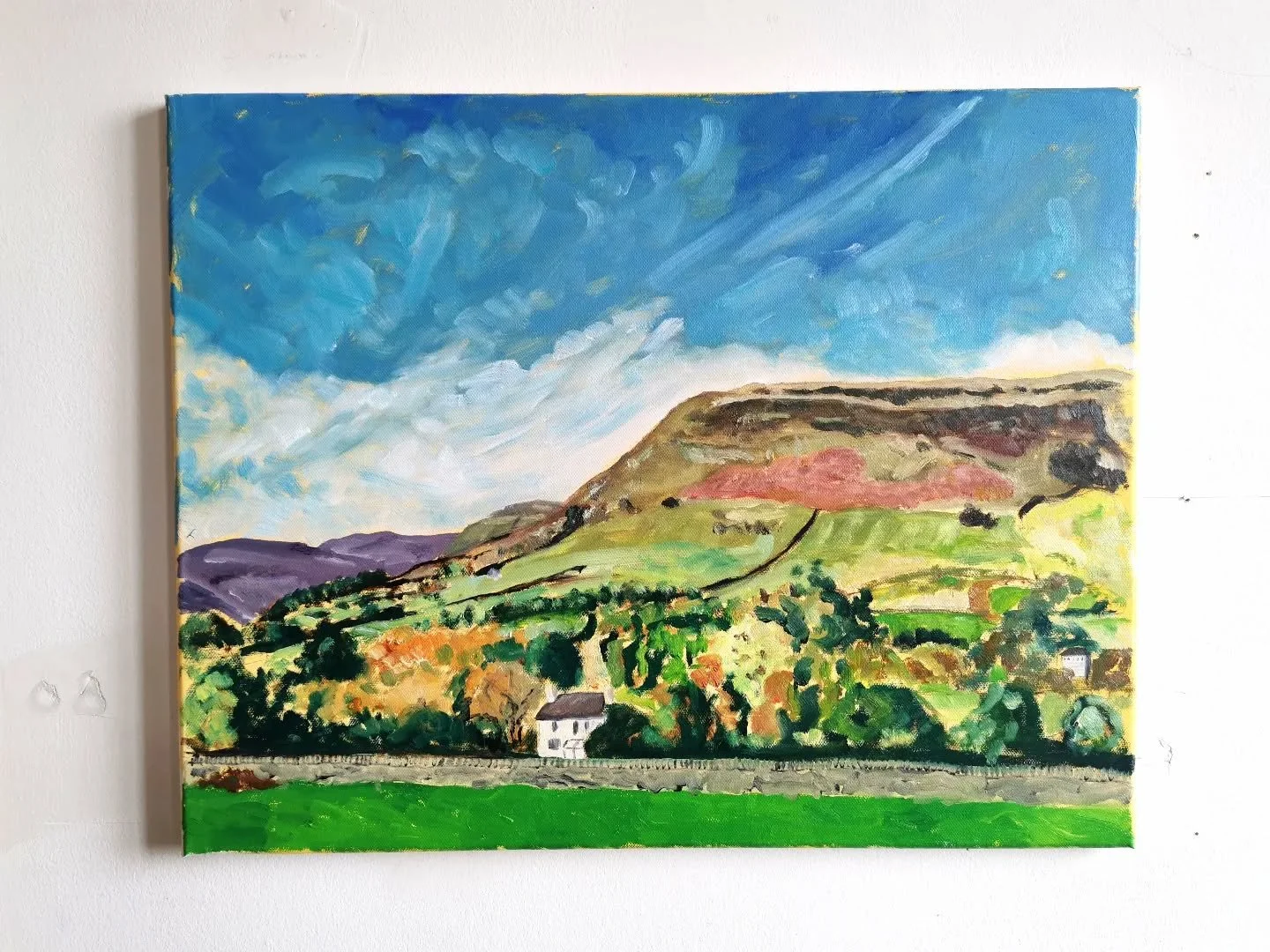 Looking towards Grindslow Knoll, Edale - oil on canvas 51cm x 40.5cm ⛰️

#peakdistrict #oilpainting #derbyshire