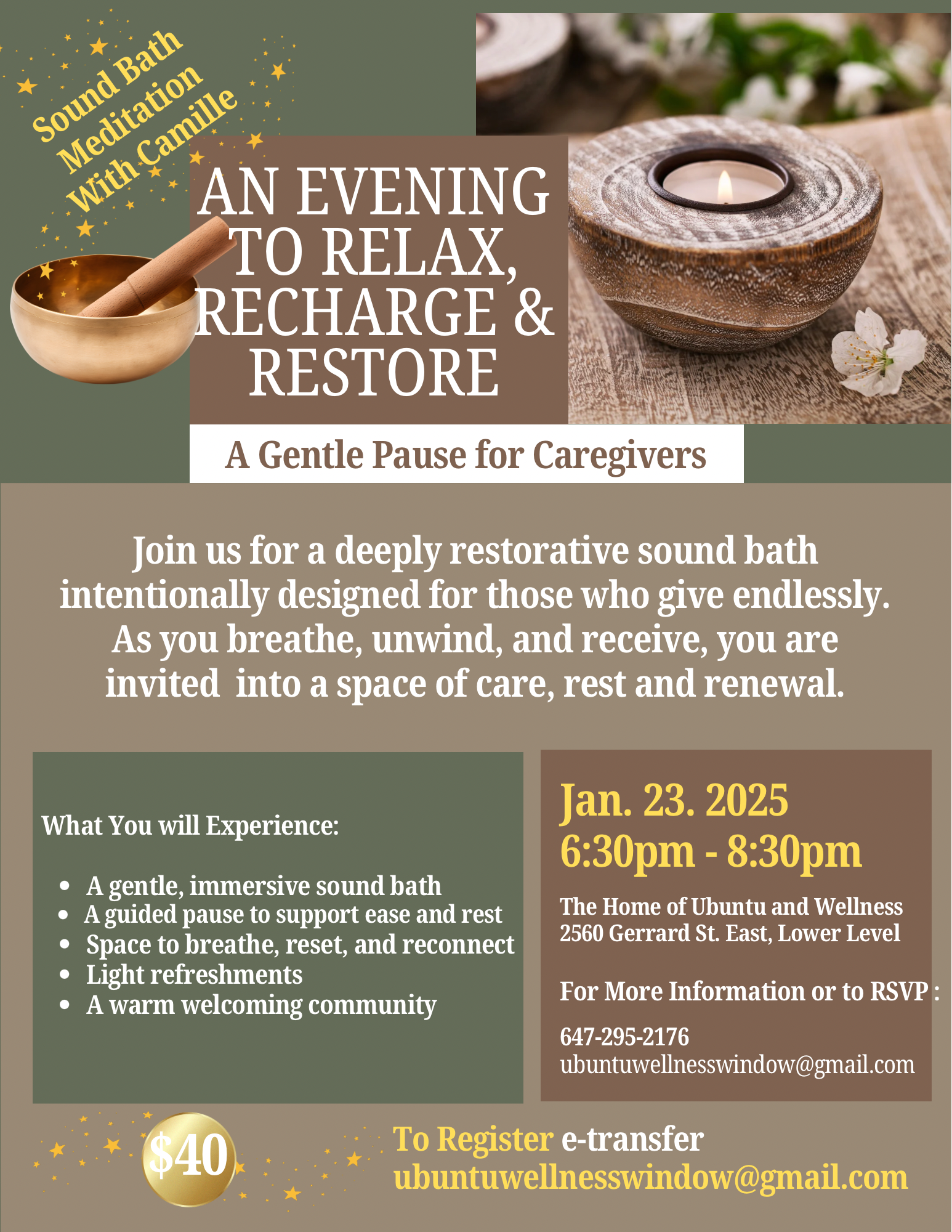Sound Bath for Caregivers: An Evening to Relax, Recharge & Restore