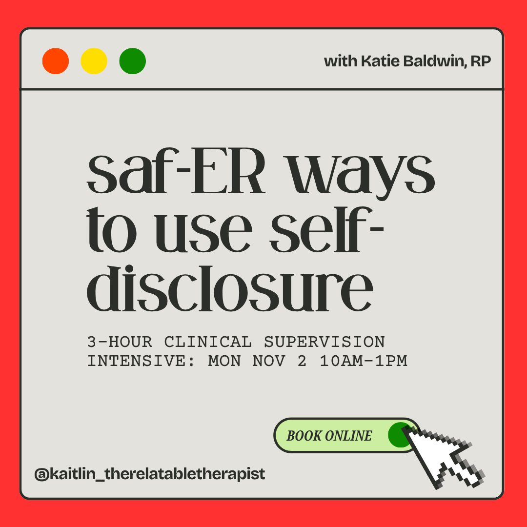 SAF-ER USES OF SELF DISCLOSURE