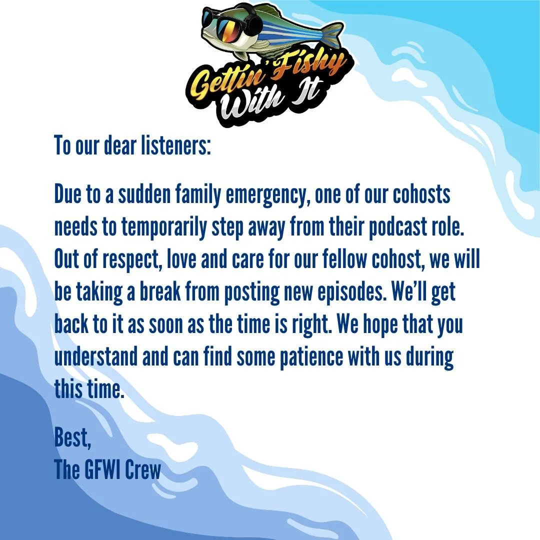 To our dear listeners:

Due to a sudden family emergency, one of our cohosts needs to temporarily step away from their podcast role. Out of respect, love and care for our fellow cohost, we will be taking a break from posting new episodes. We&rsquo;ll