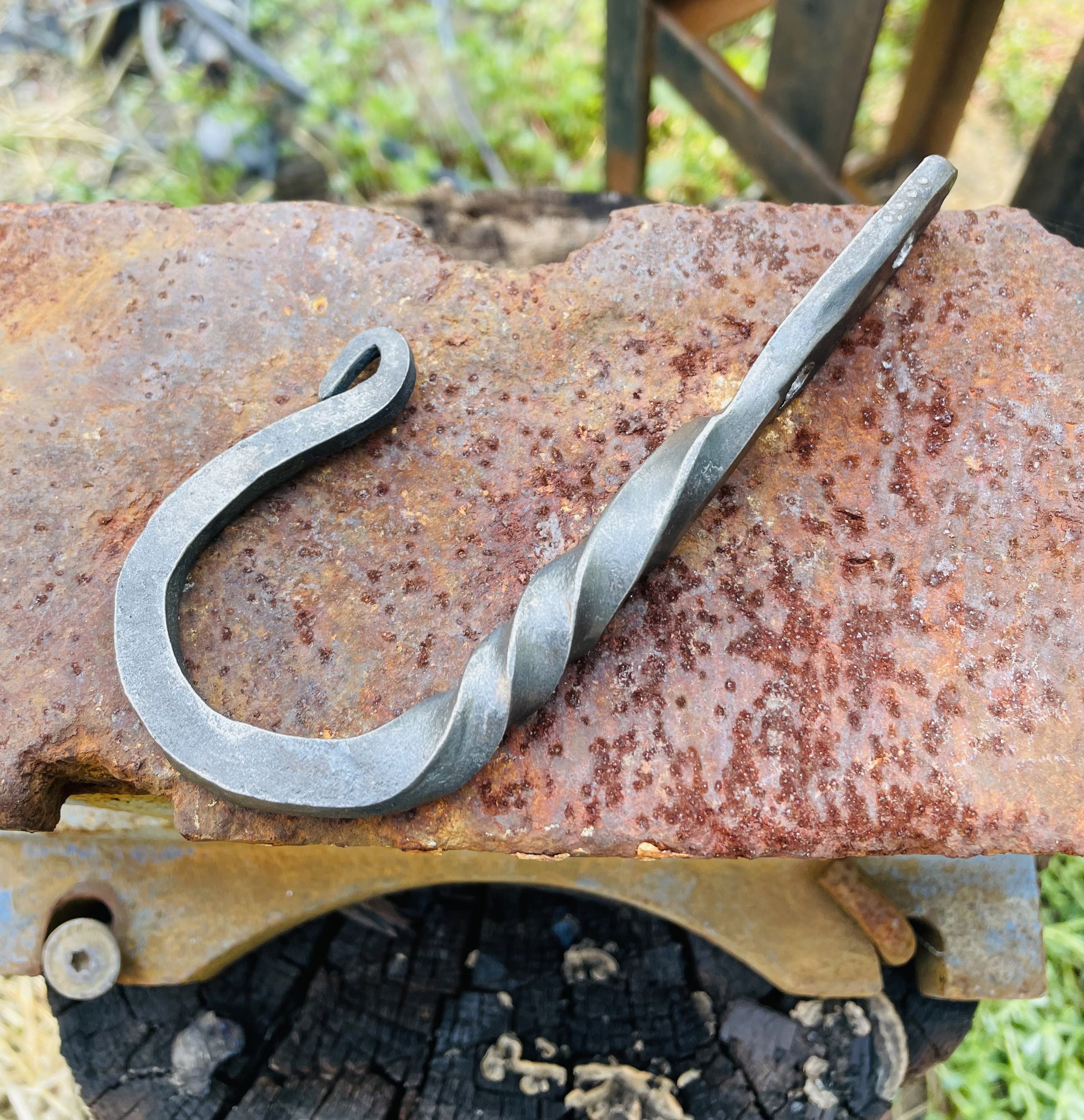 Hand forged coat hooks