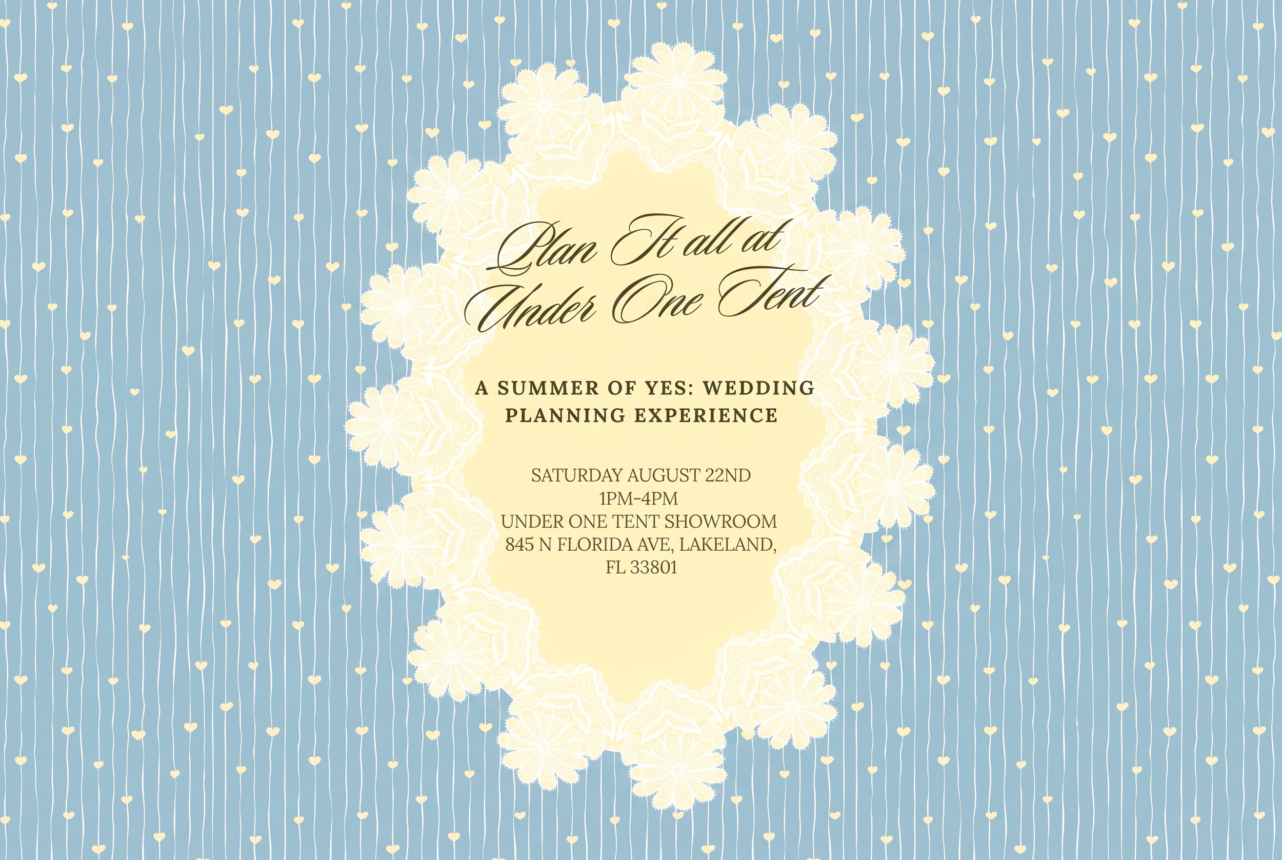 Plan It Under One Tent- Plan it all at under one tent