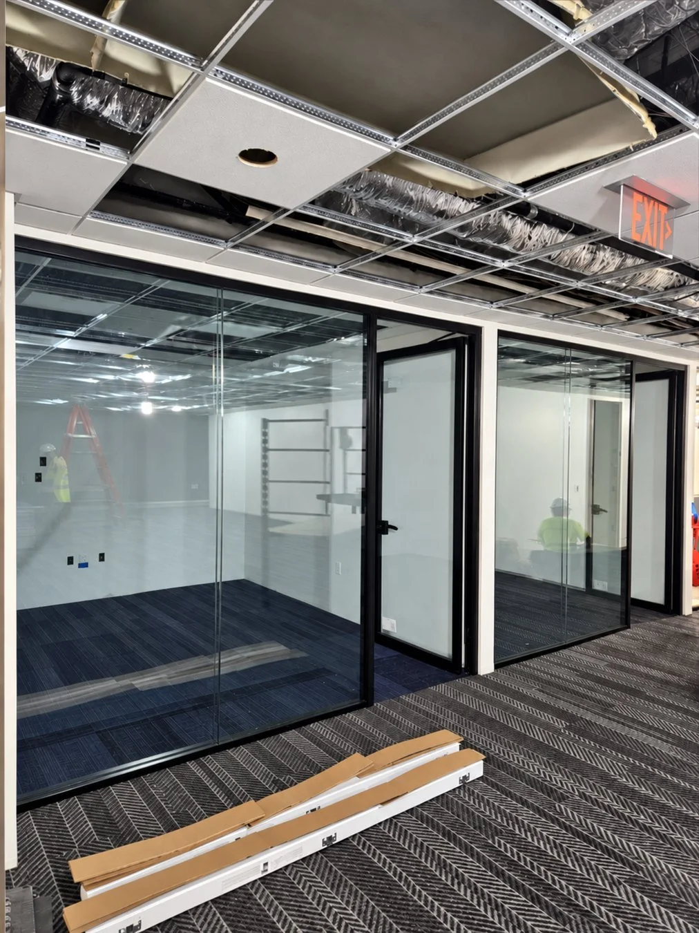 JAM GLASS project: CT Merritt View — Office Partitions