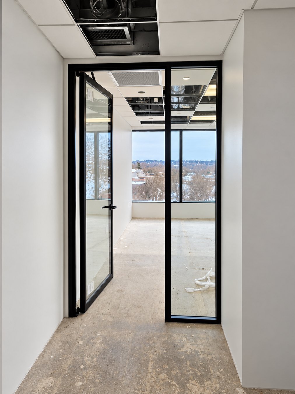 JAM GLASS project: CT Merritt View — Office Entrance