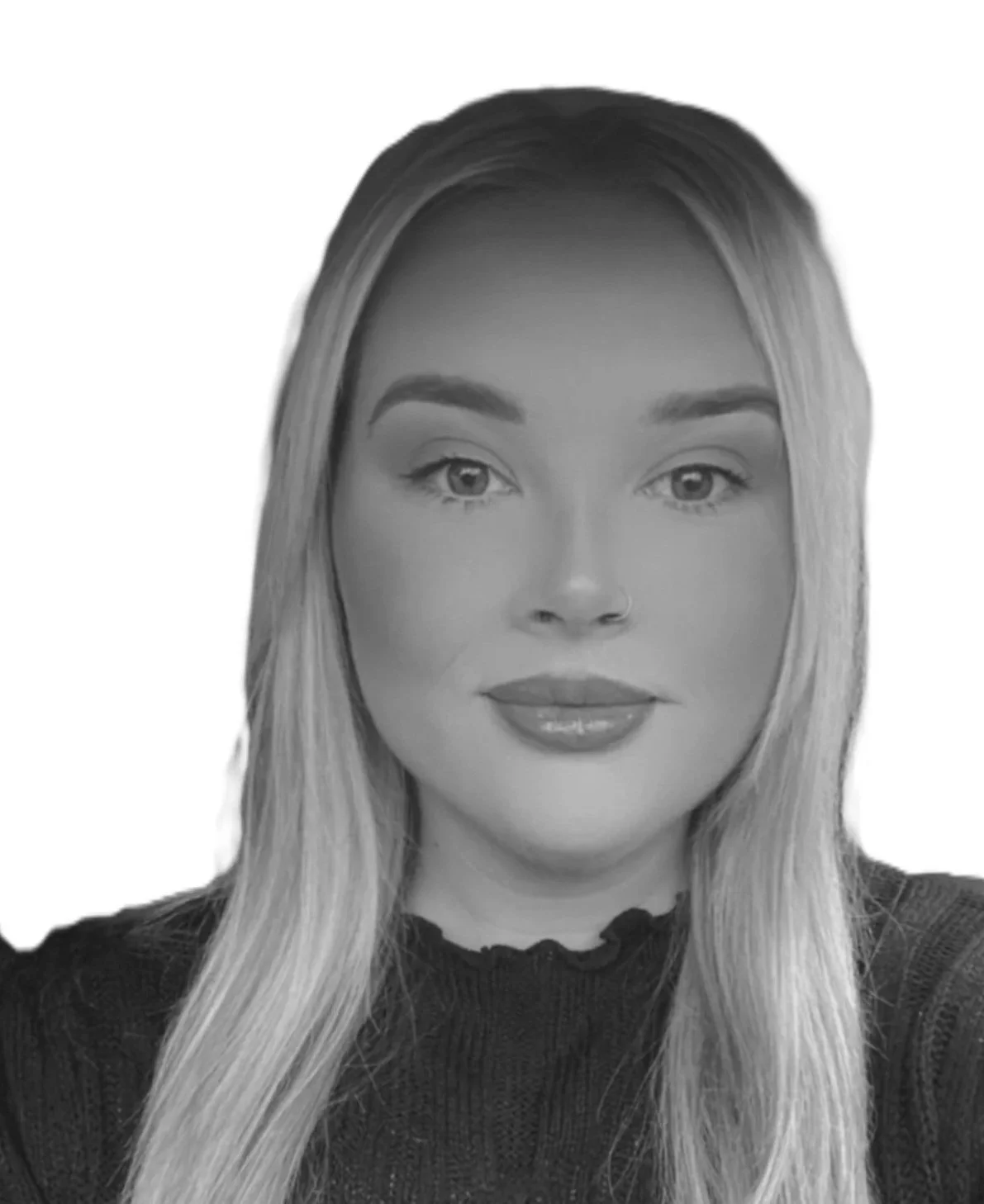 Black and white professional headshot of a man with short dark hair, glasses, a beard, and a mustache, wearing a suit and bow tie, against a plain white background.