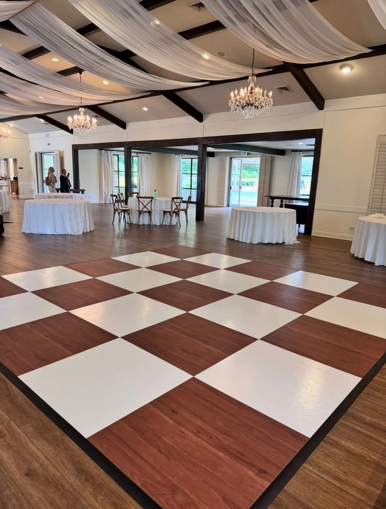Maple and White checkered Specialty Dance Floor 