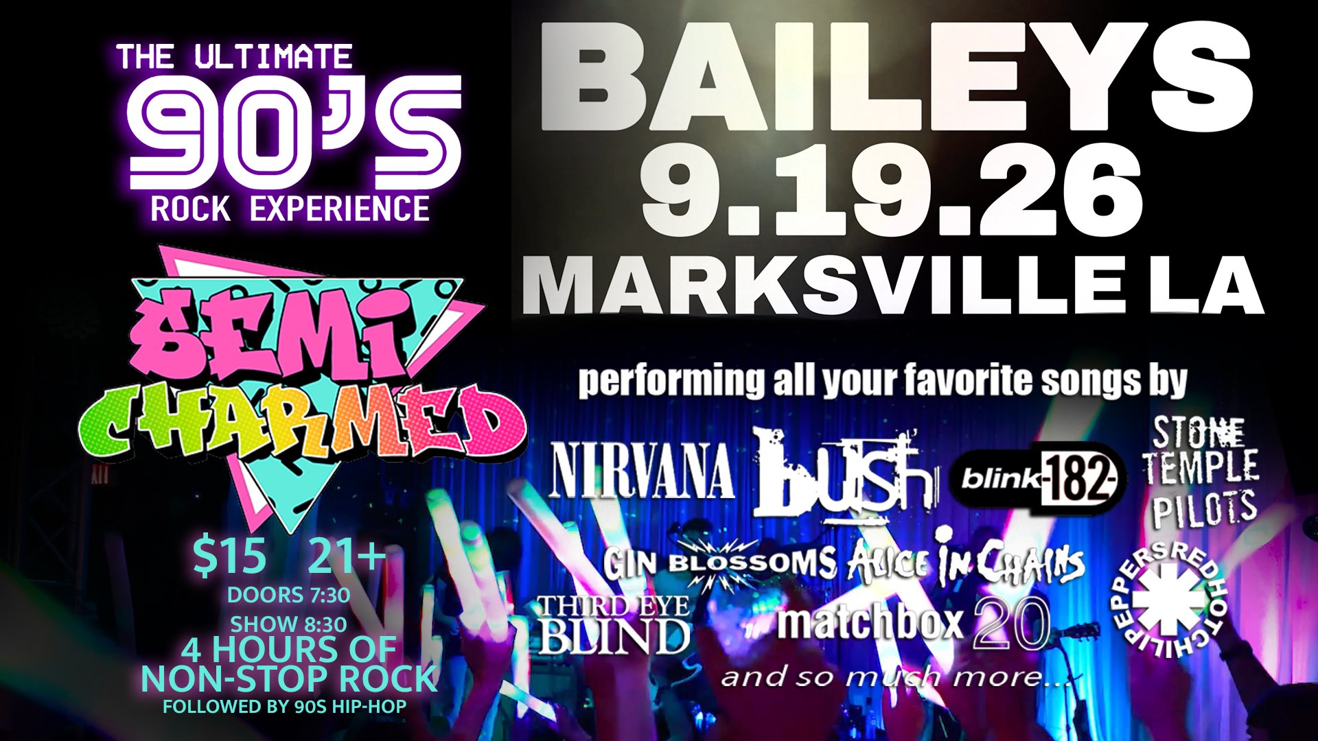 Back to the Beginning ...... Semi-Charmed Returns to Baileys on the Square