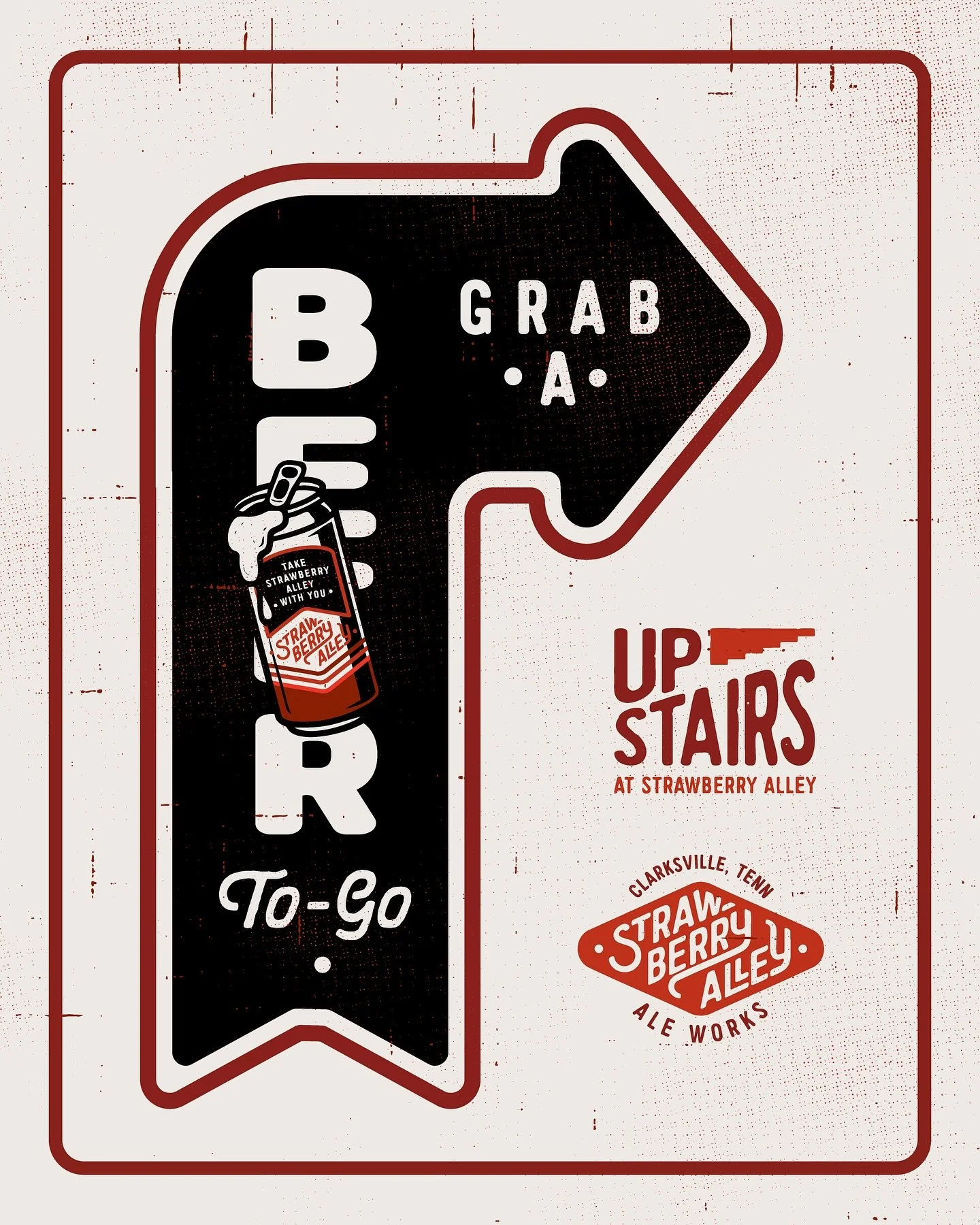 Say boo with a brew at Strawberry Alley. 👻🍺
Fright on Franklin is this weekend, and we’ve got your pre- or post-scare sips covered.
Take any brew to-go — fresh off tap or in cans brewed right here in Clarksville. Any day, any time &mda