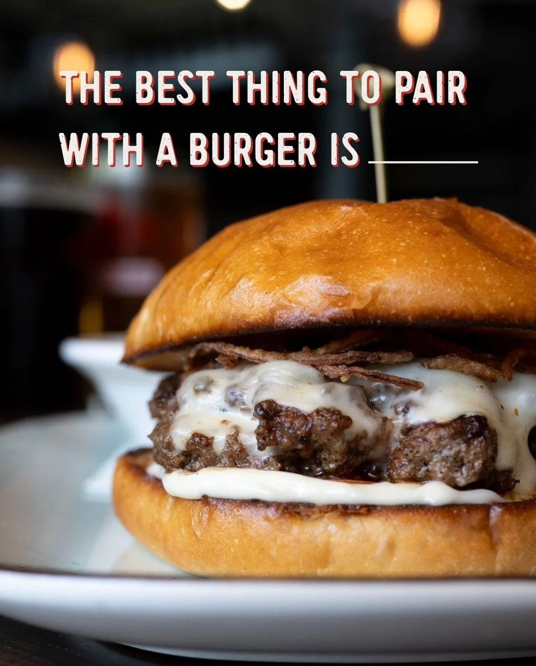 Fill in the blank: the best thing to pair with a burger is _____.  The only correct answer is &hellip; beer.

🍔 + 🍺 = the combo that never misses. Stop in for our $20 Burger &amp; Brew Combo. Only at Strawberryy Alley!