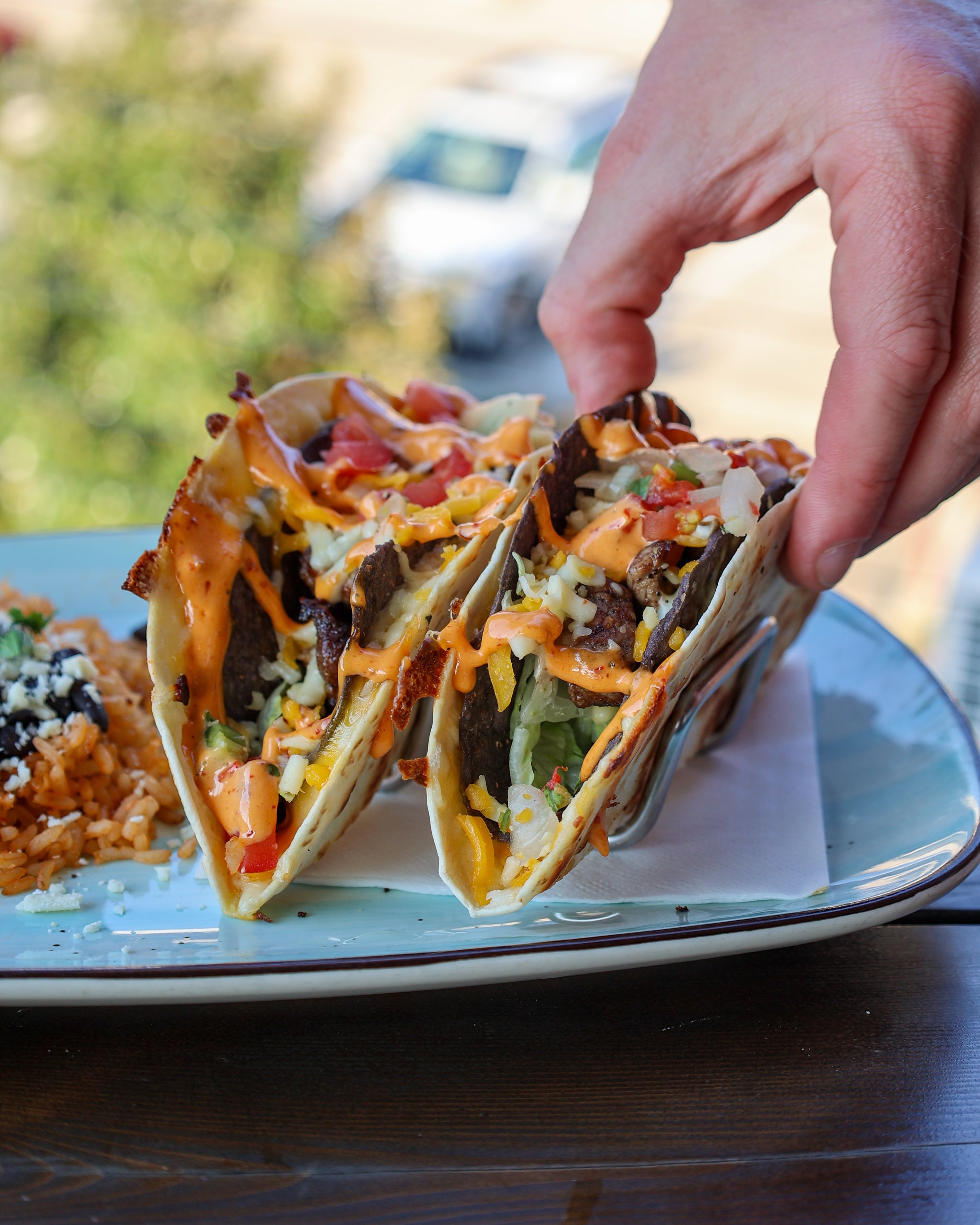 Did someone say Taco Tuesday?? We did!

FT. BLACKENED STEAK TACOS 🌮

Forget the fridge... these tacos are calling your name for dinner. Order now on DoorDash for pickup or delivery straight to your house!

Check our bio and click the Order Food butt