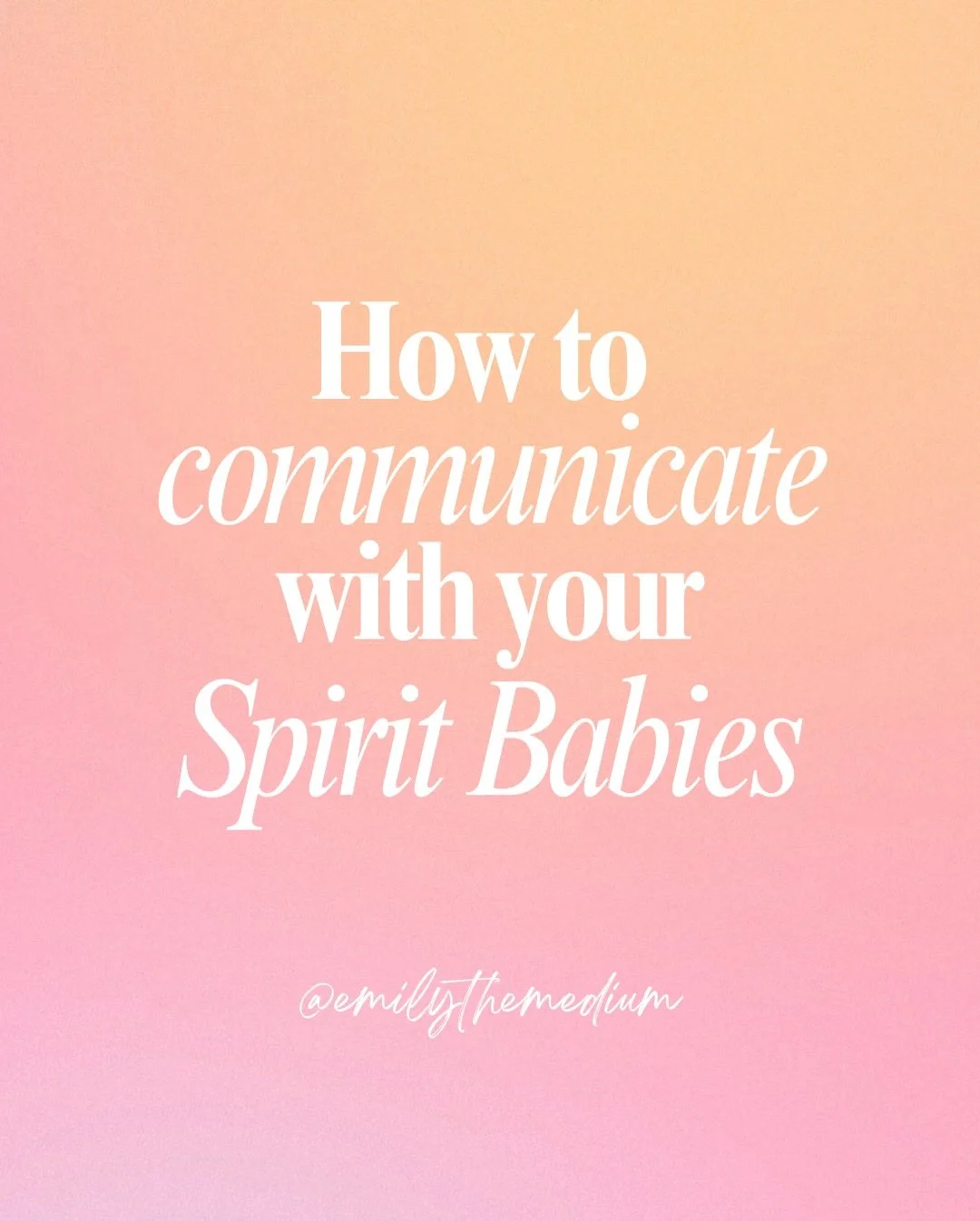 How to communicate with your Spirit Babies 🪽✨

There are 3 different types of preconception communication that I teach:

❶ Intentional Communication
❷ Spontaneous Communication
❸ Assisted Communication

There are SO MANY ways to communicate with you