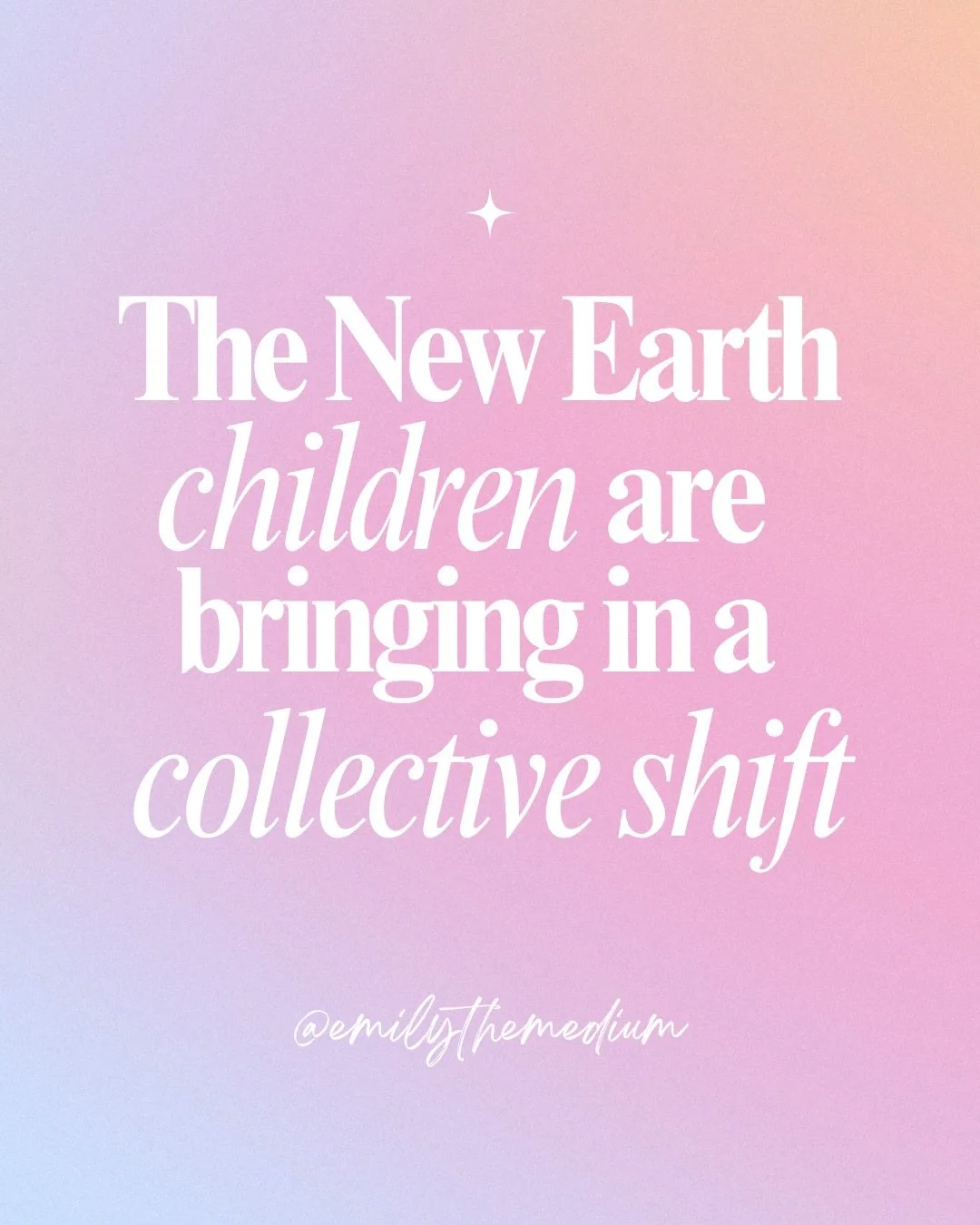 The children incarnating now are here to bring a massive collective shift ✨

They are coming in with a different programming and frequency than we&rsquo;ve seen before, and that means they need something different from us as parents!

The old way of 