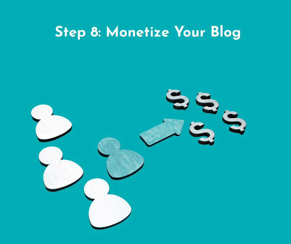 Step 8 of blogging is to monetize your blog