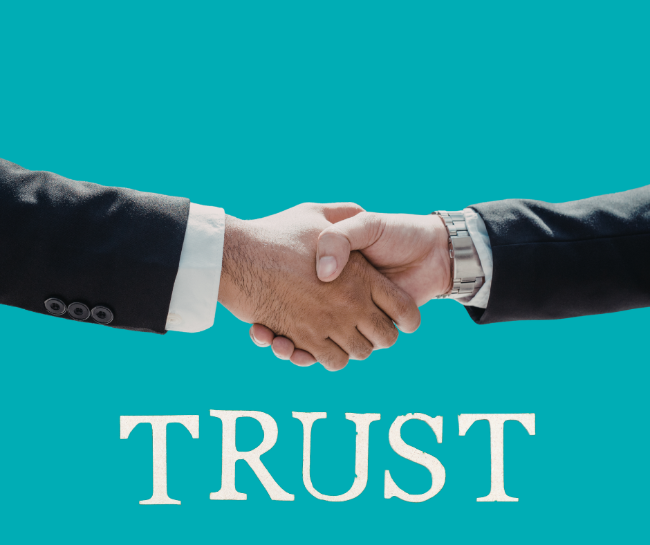 two men shaking hands, suggesting that SEO builds trust before consultation even begins